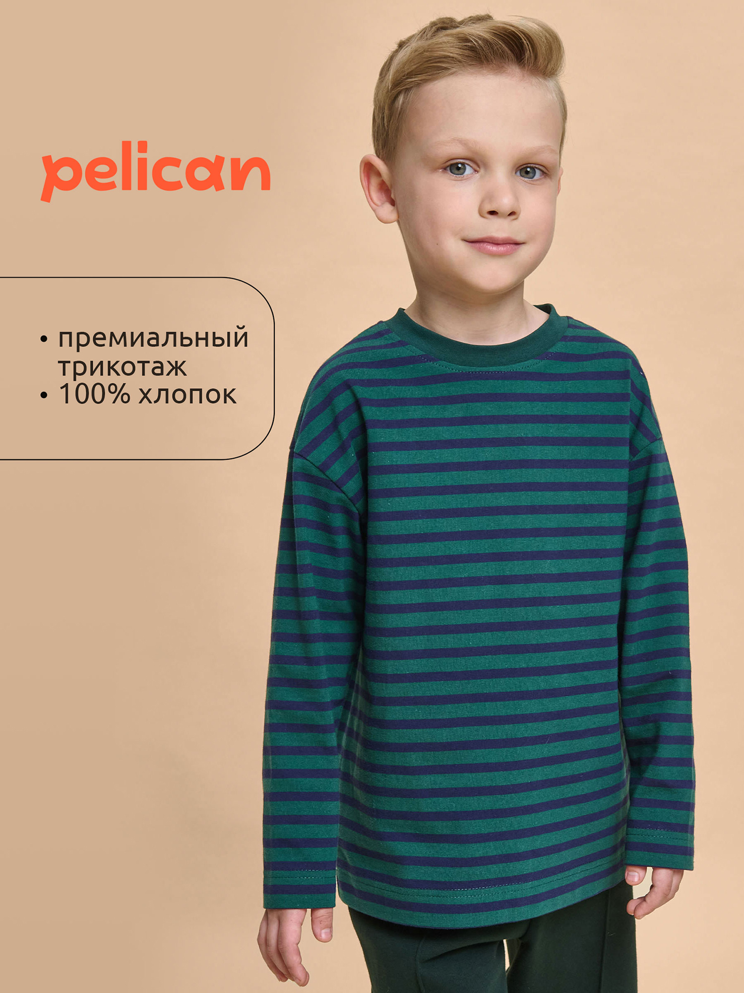 

Свитшот, джемпер для мальчиков Pelican, Синий