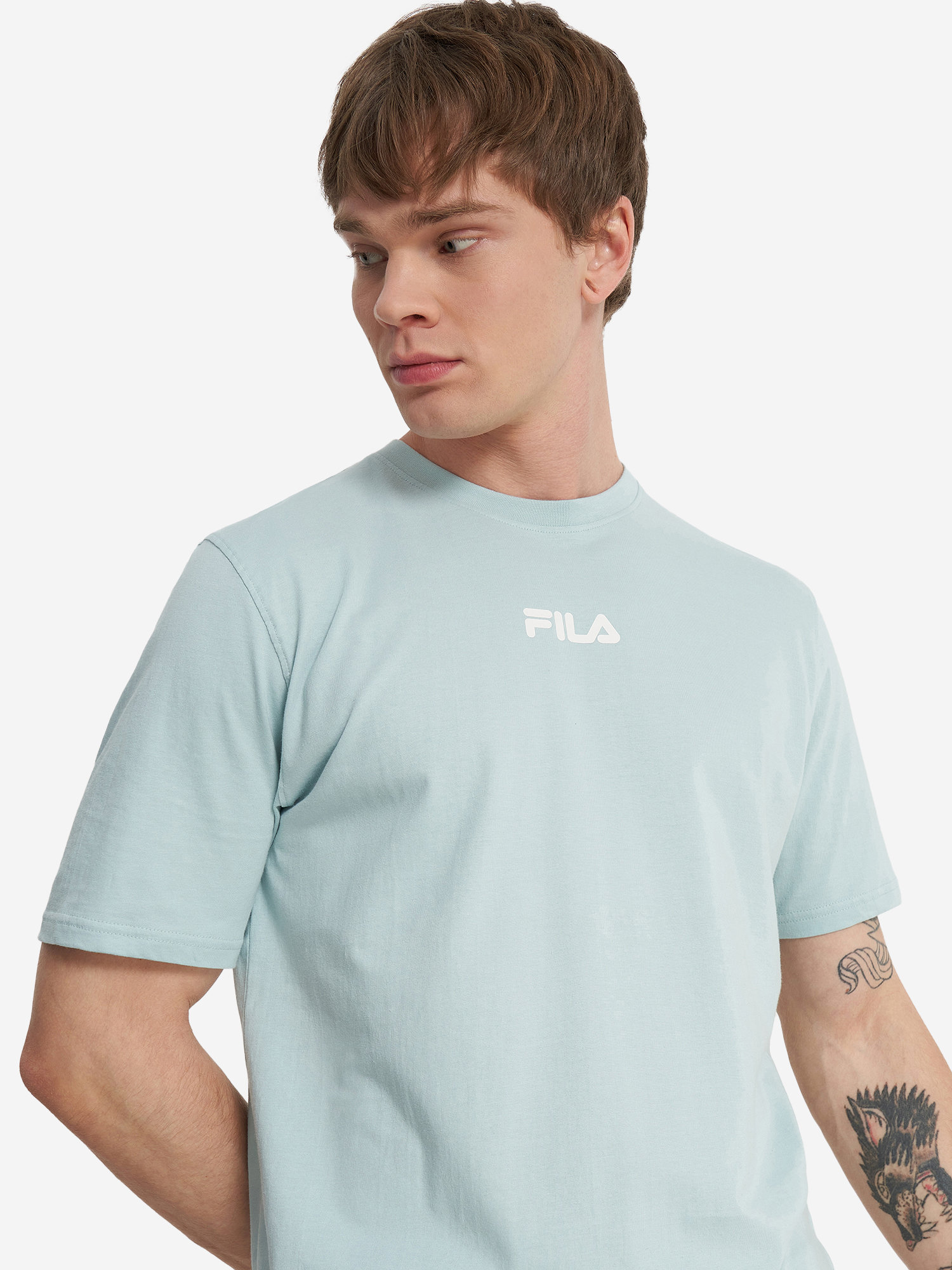 Футболка мужская FILA, Голубой SS24SPM061FLA-487, размер RUS 50-52 | EUR L