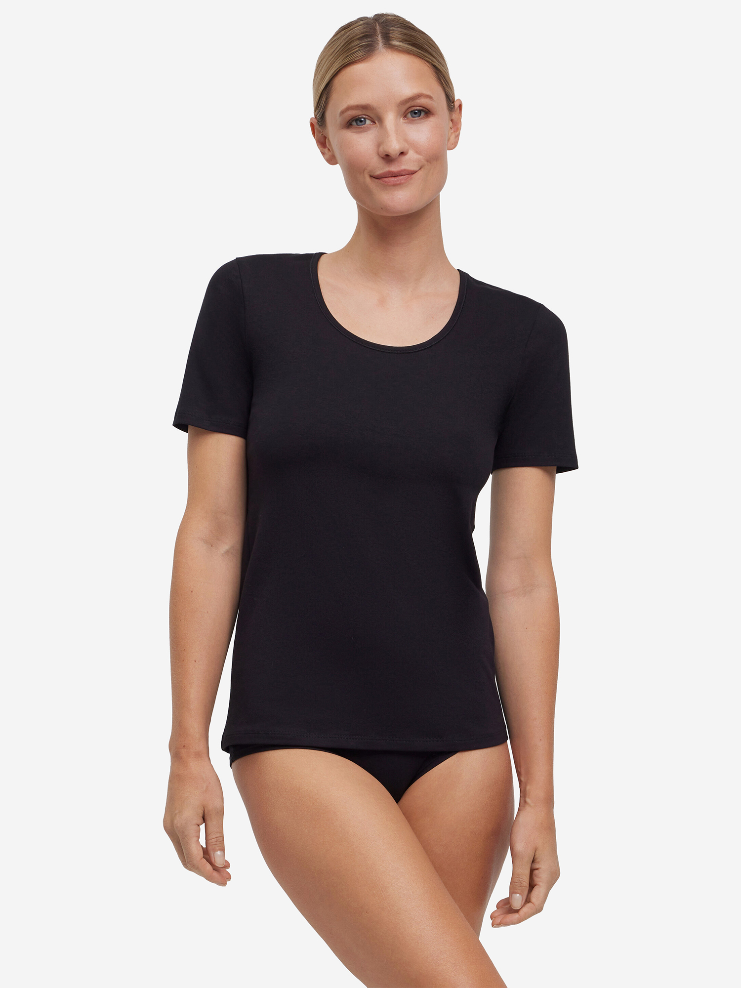 Изображение товара Набор женских футболок FALKE черный 2 шт спортивный стиль прямая средней длины