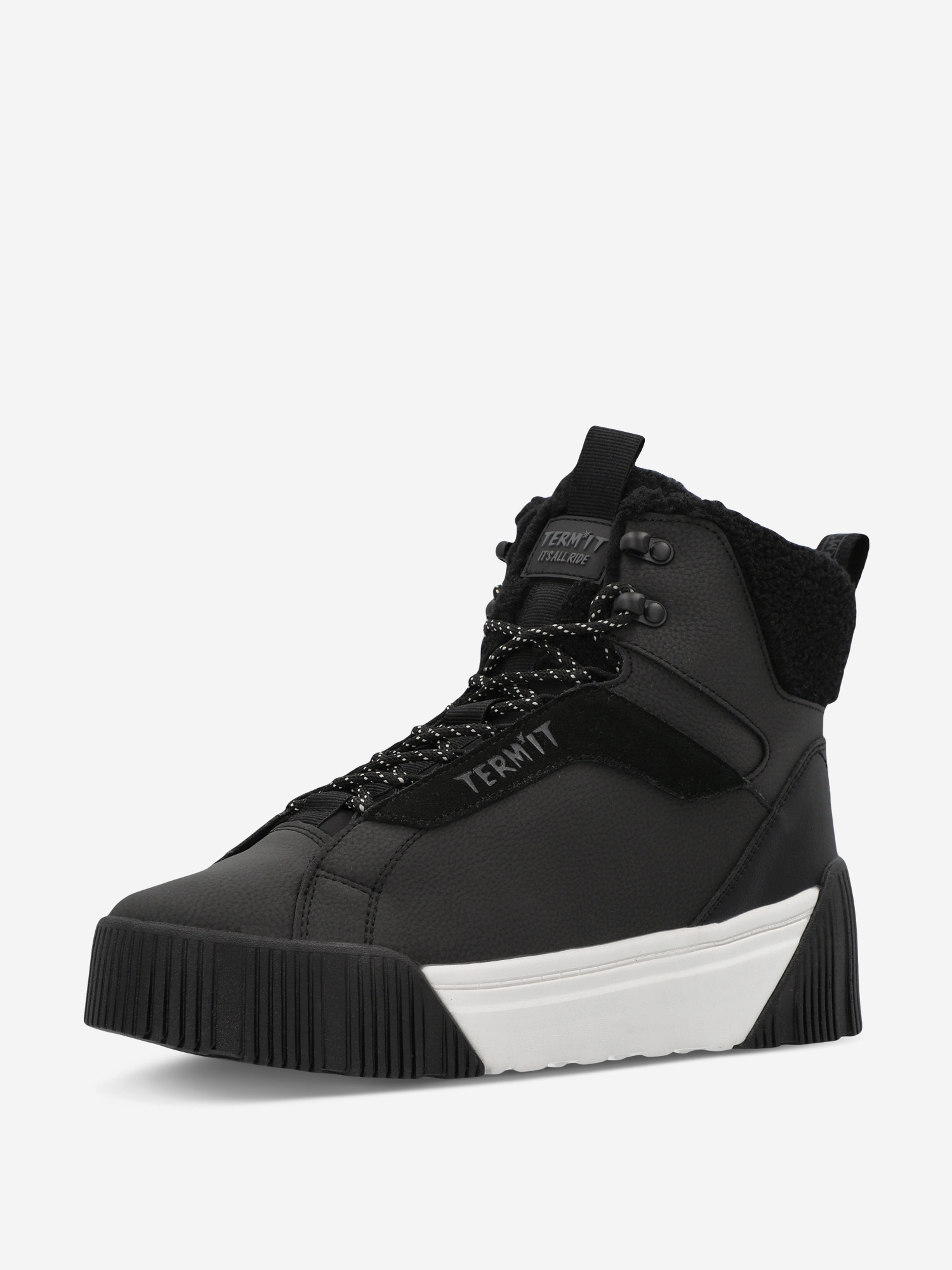 фото Кеды утепленные женские termit future mid, черный