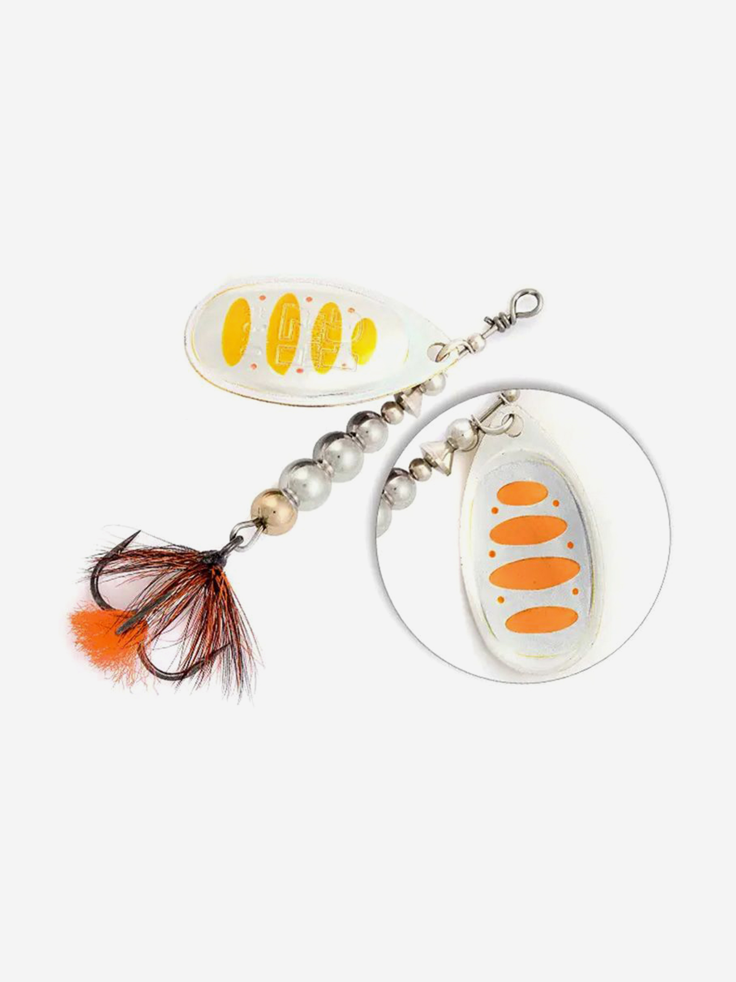 Изображение товара Блесна вертушка Pontoon21 BALL CONCEPT, #2, BT02-062, Желтый/оранжевый/серебристый