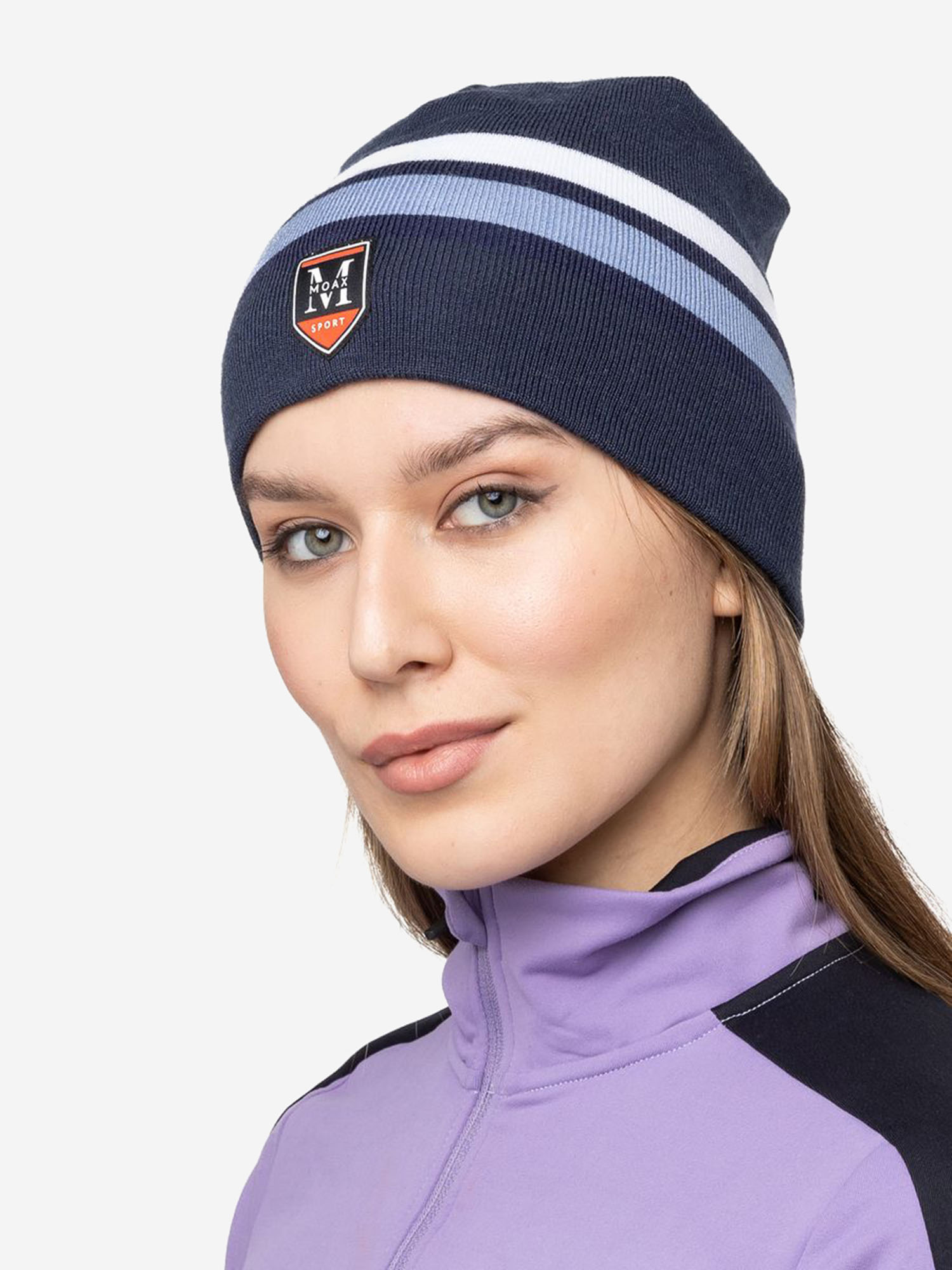 

Шапка Moax Tradition Sport stripe, Синий