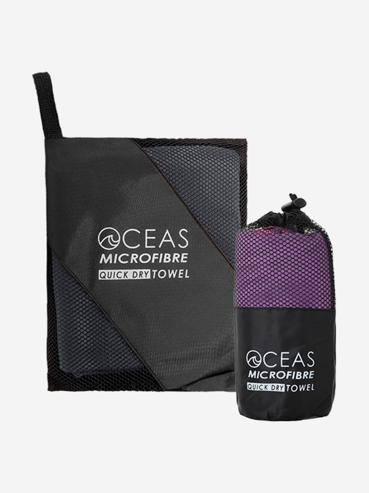 Набор спортивных полотенец из микрофибры OCEAS Серый 1220₽