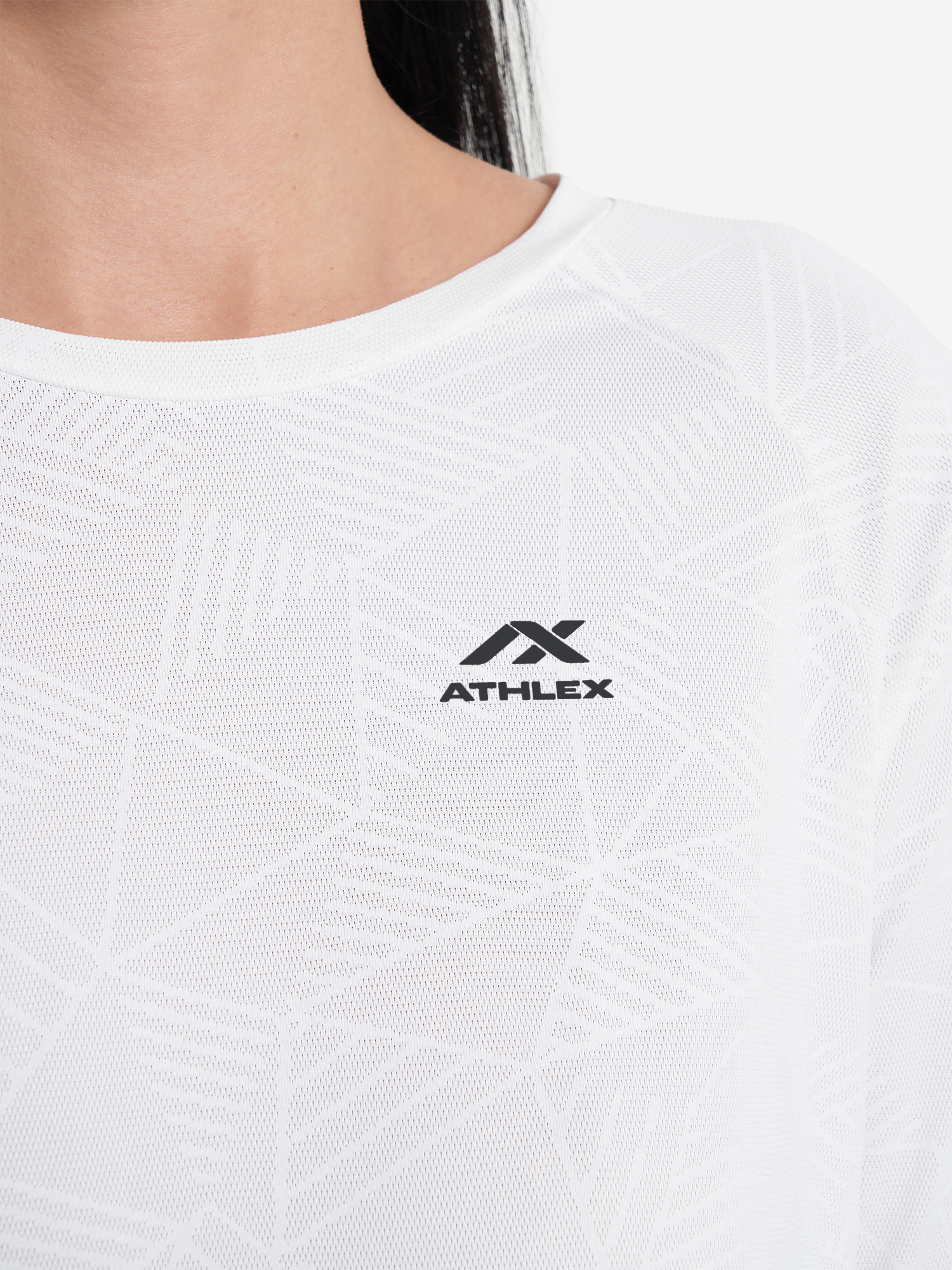 фото Лонгслив женский athlex, белый