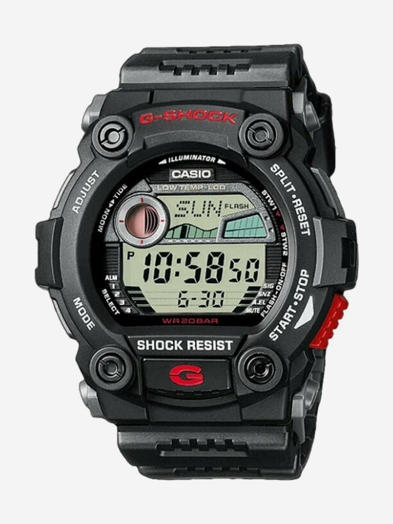 Изображение товара Спортивные часы CASIO G-SHOCK G-7900-1E, Черный/красный