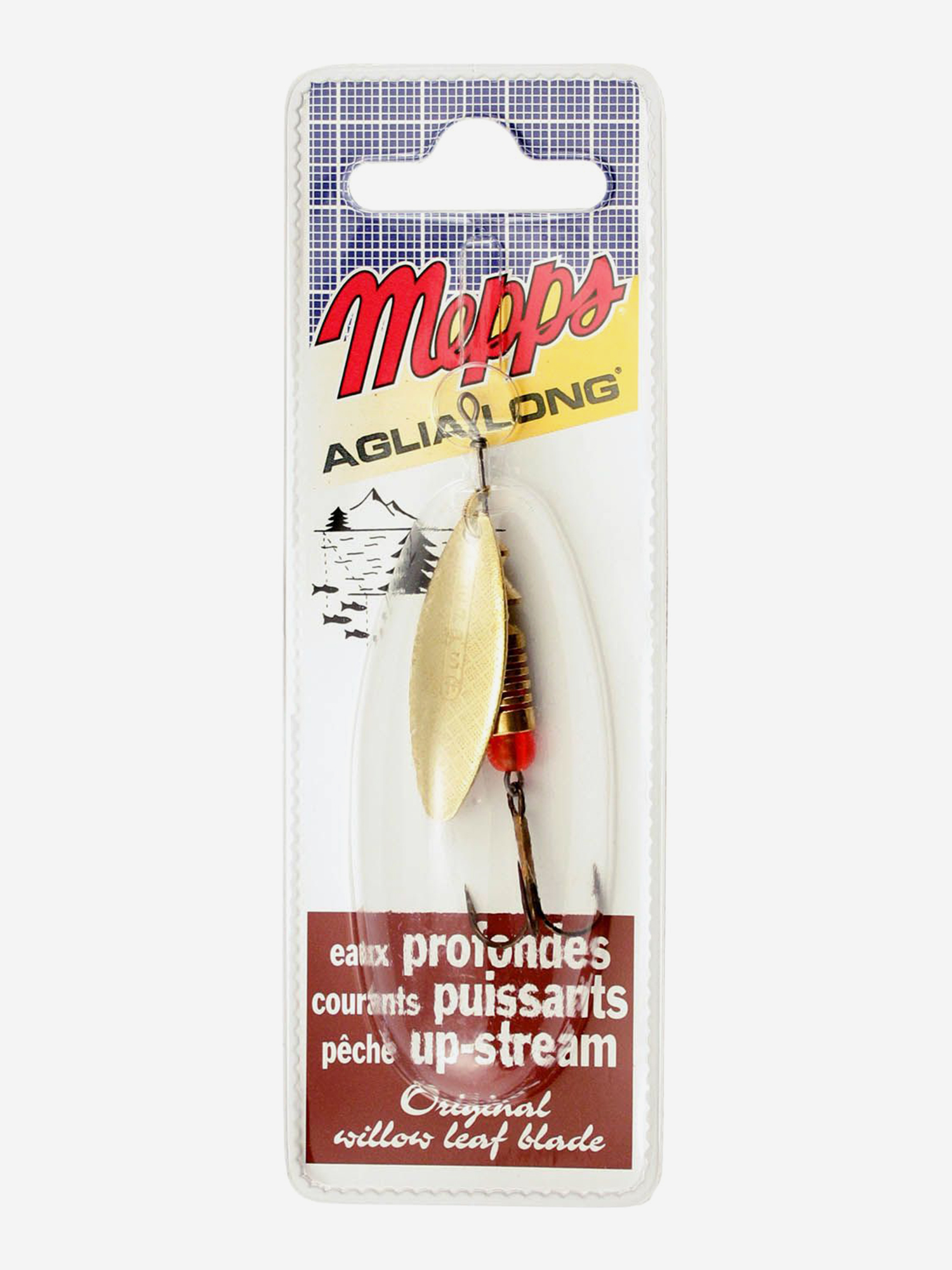 

Блесна вращающаяся MEPPS "Aglia Longue OR" №1+ (6г) блистер, Золотой