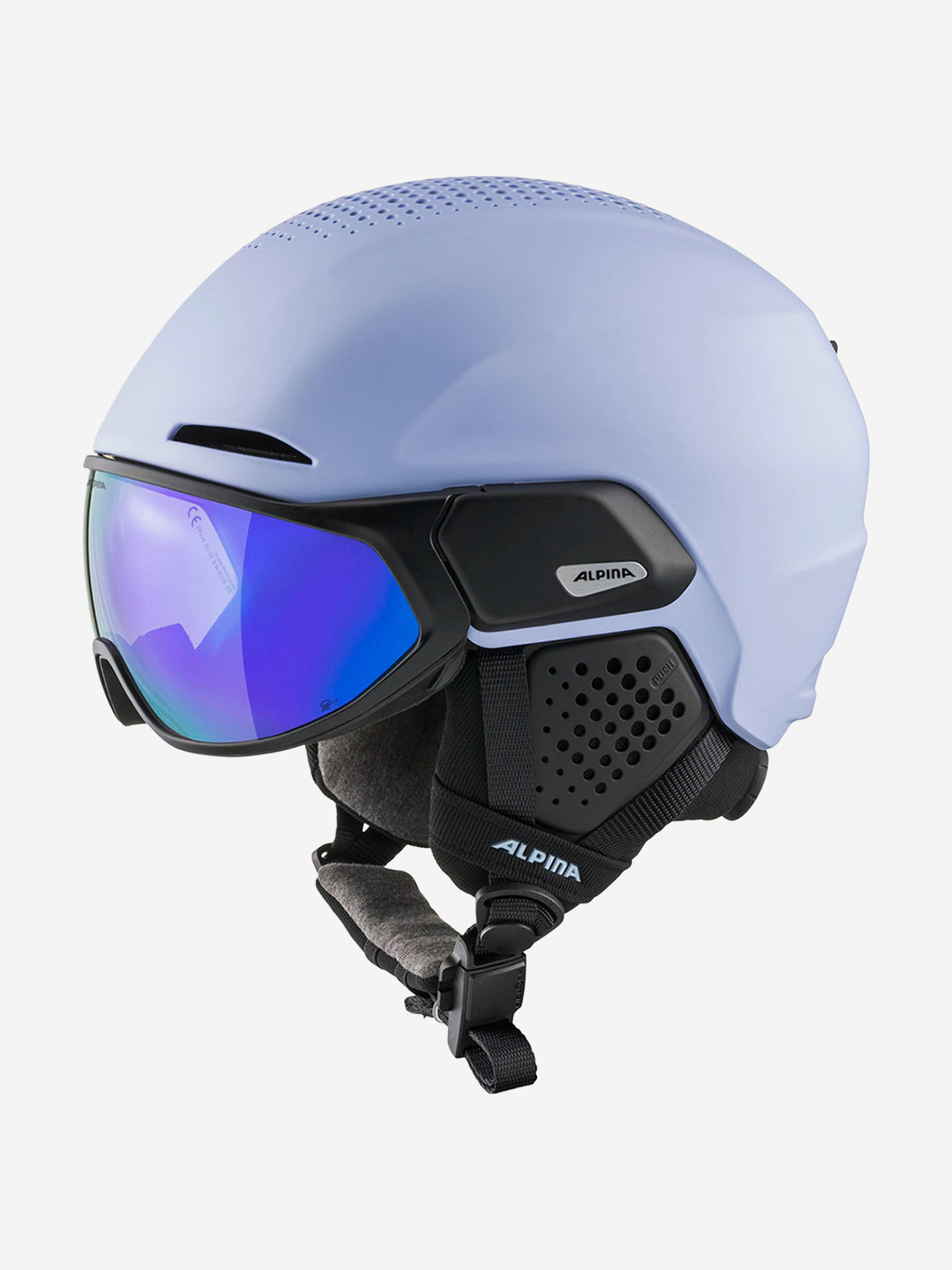 Изображение товара Горнолыжный шлем Alpina Alto Q-Lite Lilac-Black Matt с визором для детей и взрослых