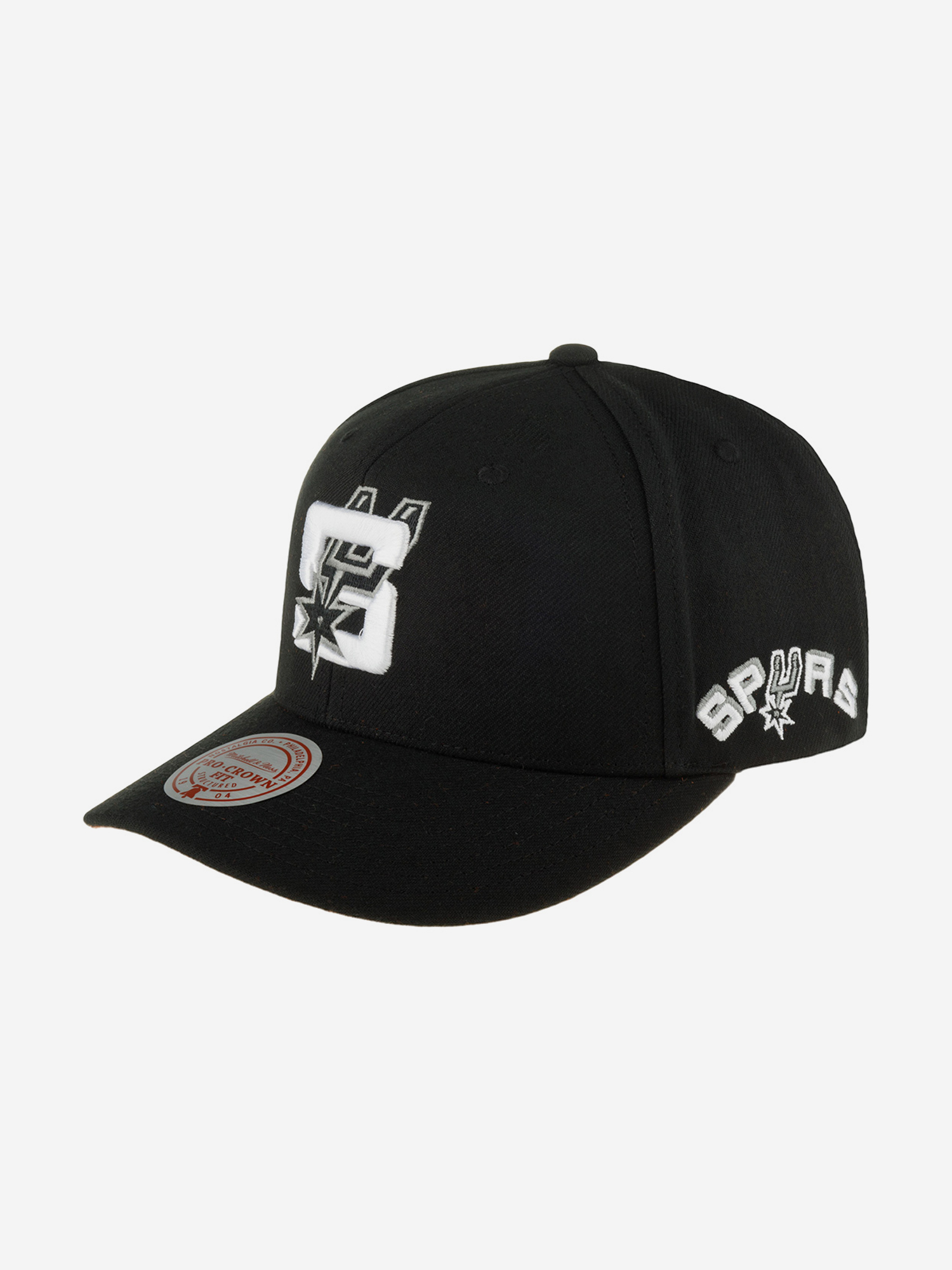 Бейсболка MITCHELL NESS HHSS6278-SASYYPPPBLCK San Antonio Spurs NBA (черный), Черный 59-282XDOXM4K-09, размер Без размера