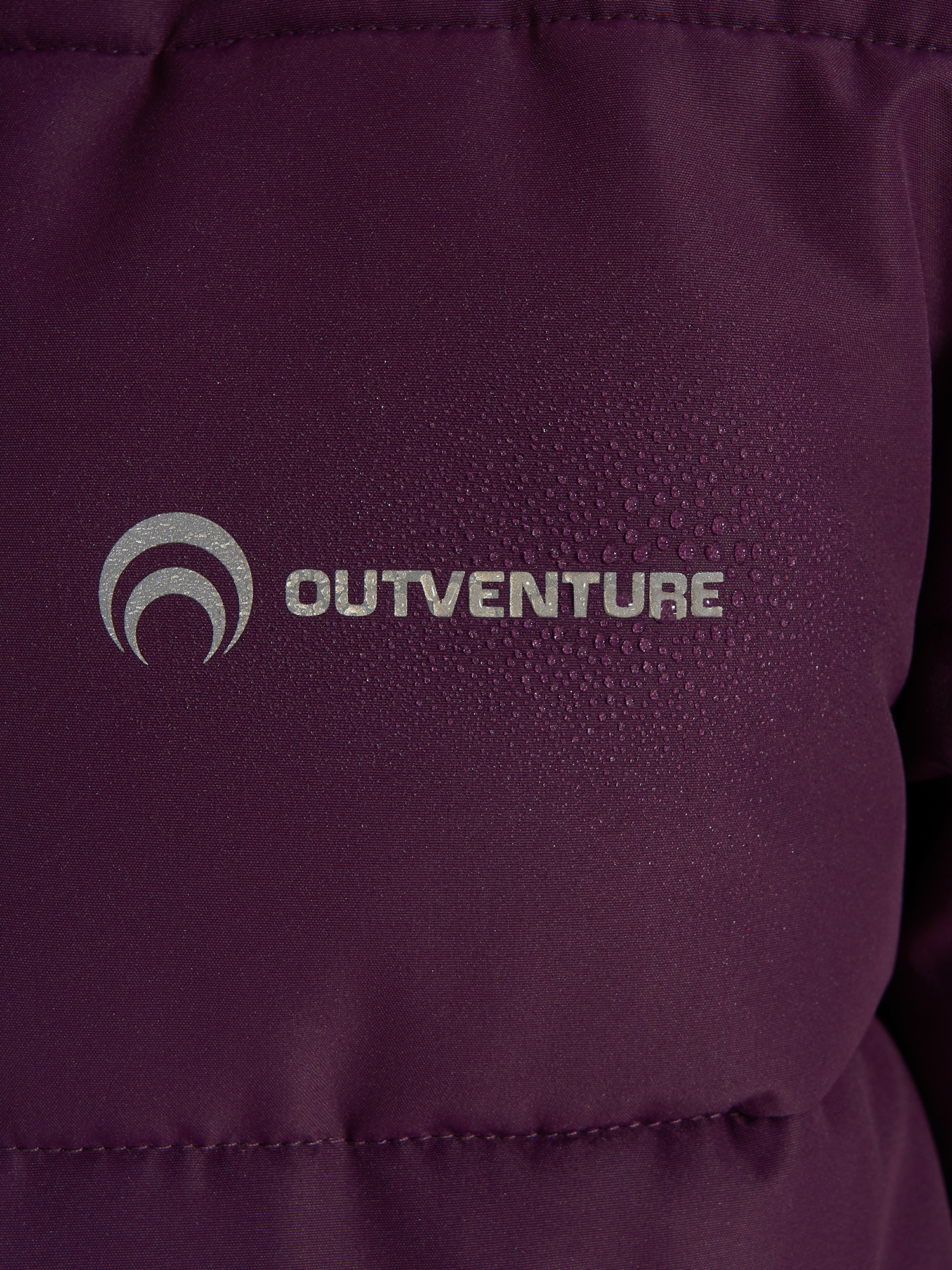 фото Пуховик для девочек outventure, синий