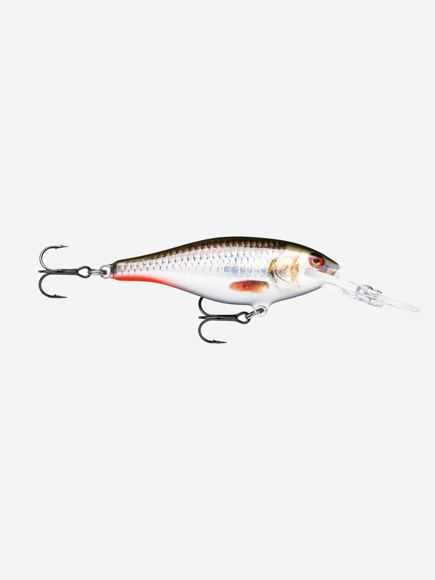 

Воблер для рыбалки RAPALA Shallow Shad Rap 05, 5см, 5гр, цвет ROHL, плавающий, Серебряный