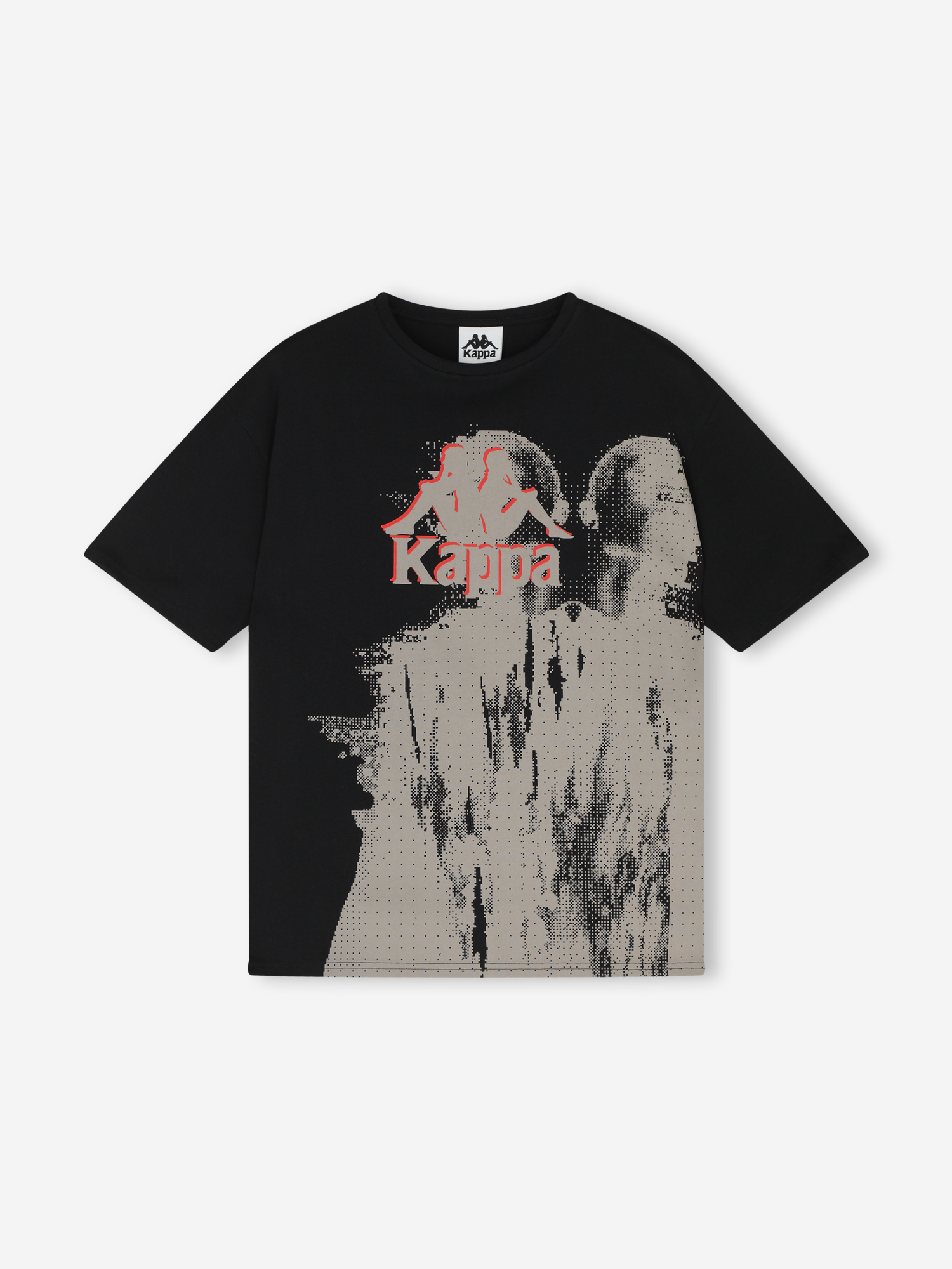 Футболка Kappa Оверсайз для мальчиков, черный, арт. 142298kap-b2