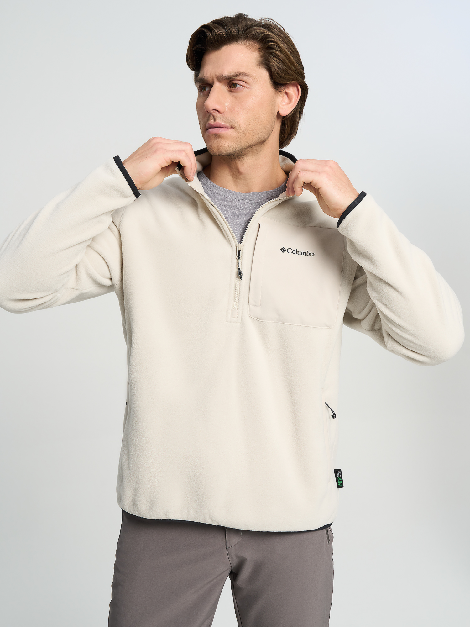 Толстовка мужская Columbia Pacific Arch 200 1/2 Zip Fleece, Бежевый