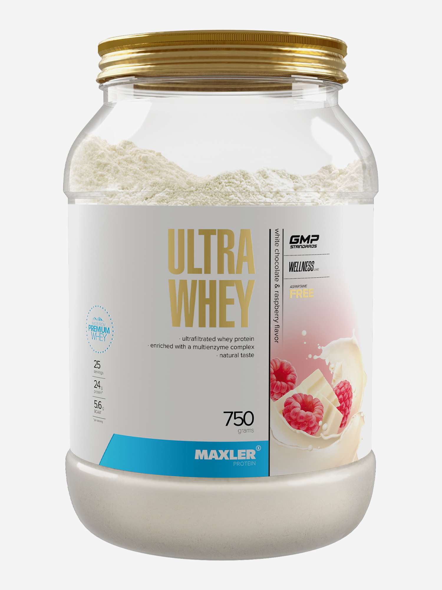 Изображение товара Протеин сывороточный Maxler, порошок, 750 г - Фисташка и белый шоколад, Белый