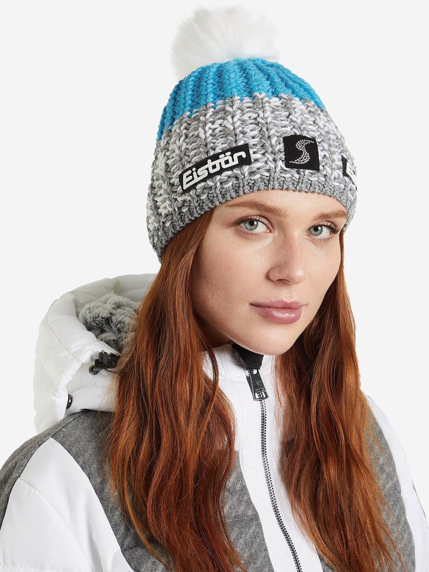 фото Шапка eisbaer focus lux crystal, серый