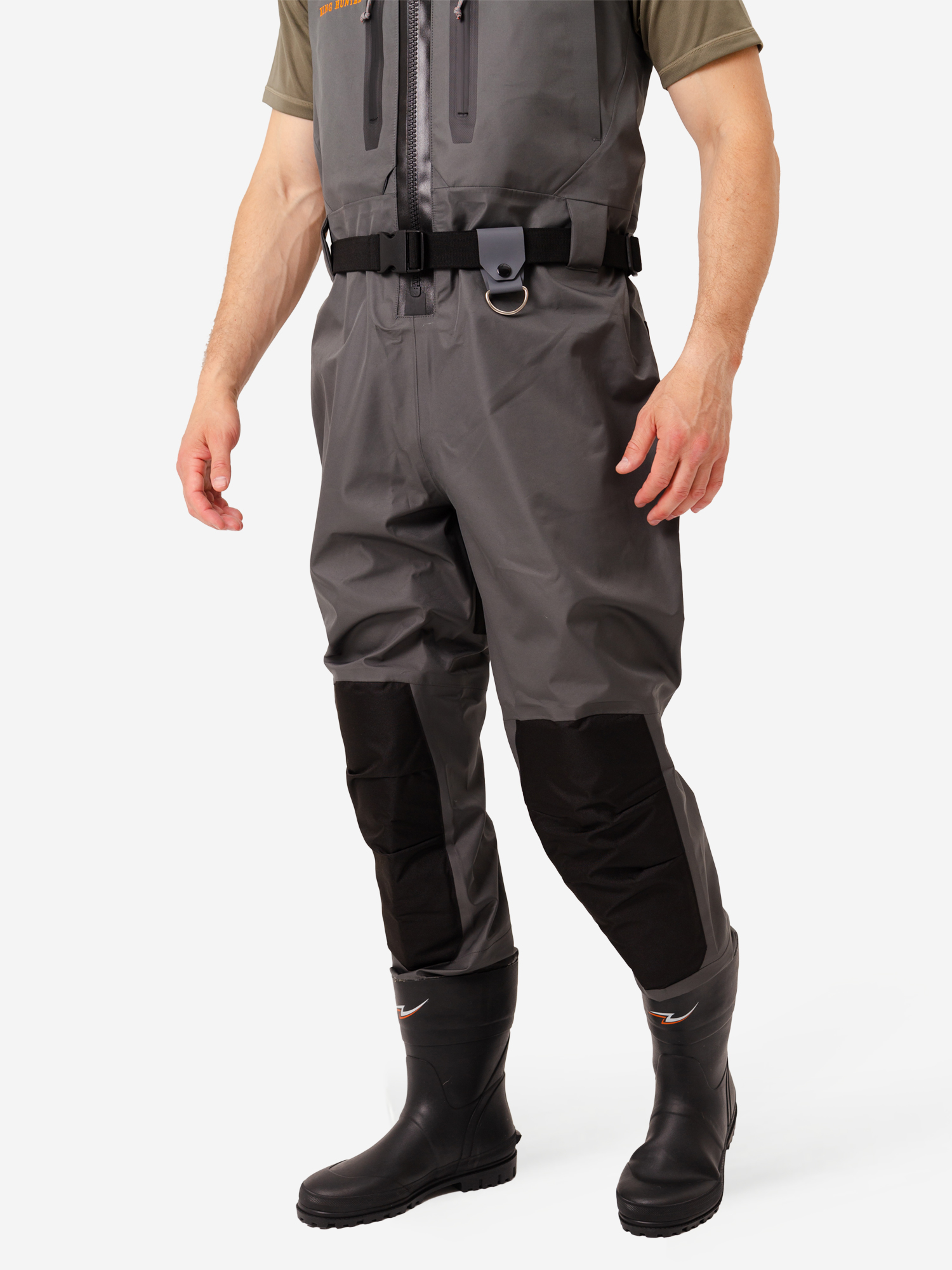 Изображение товара Вейдерсы King Hunter WATER ZIP серые водонепроницаемые для рыбалки