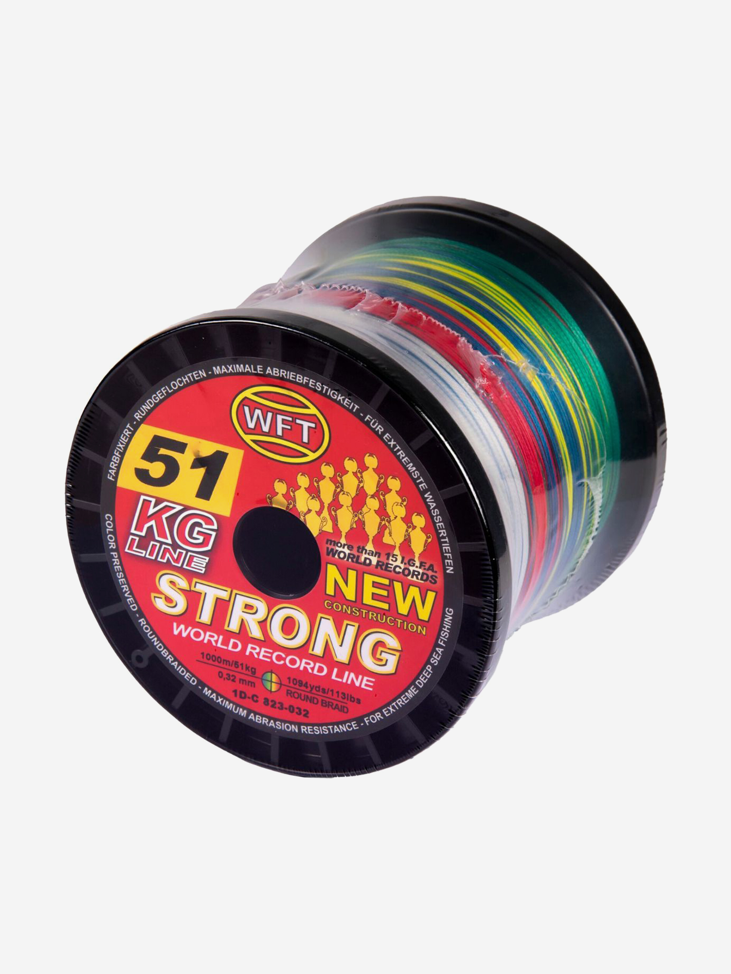 

Шнур плетеный WFT KG STRONG Multicolor 1000/032 (1D-C-823-032), Мультицвет