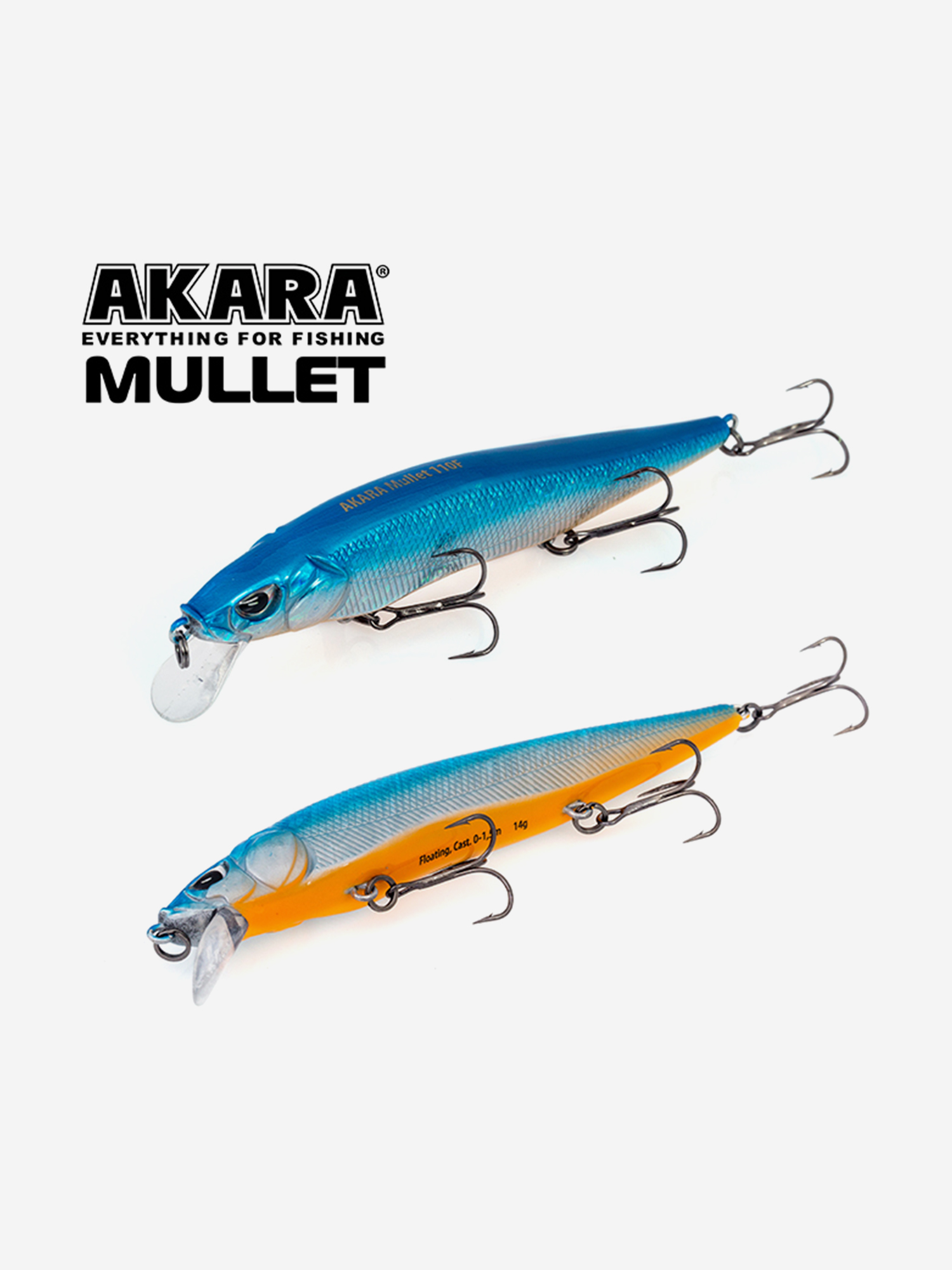 Изображение товара Воблер Akara Mullet 130F 23 гр. A82
