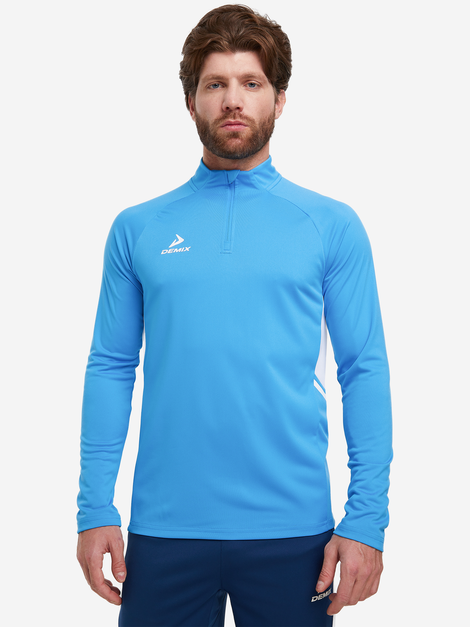Изображение товара Футбольный джемпер мужской Demix Midfielder с молнией и отводом влаги