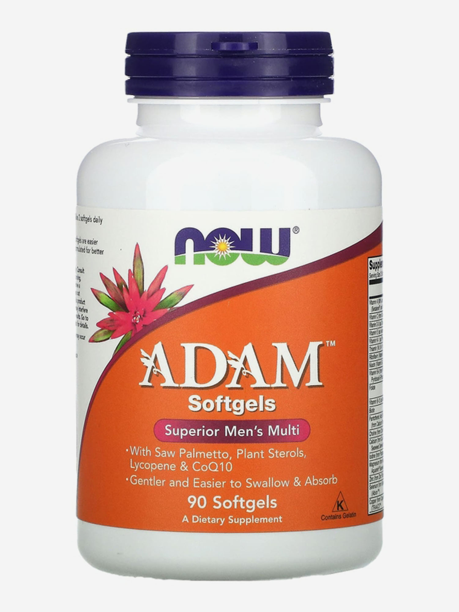Изображение товара Мультивитамины для мужчин NOW FOODS ADAM 90 капсул без вкуса