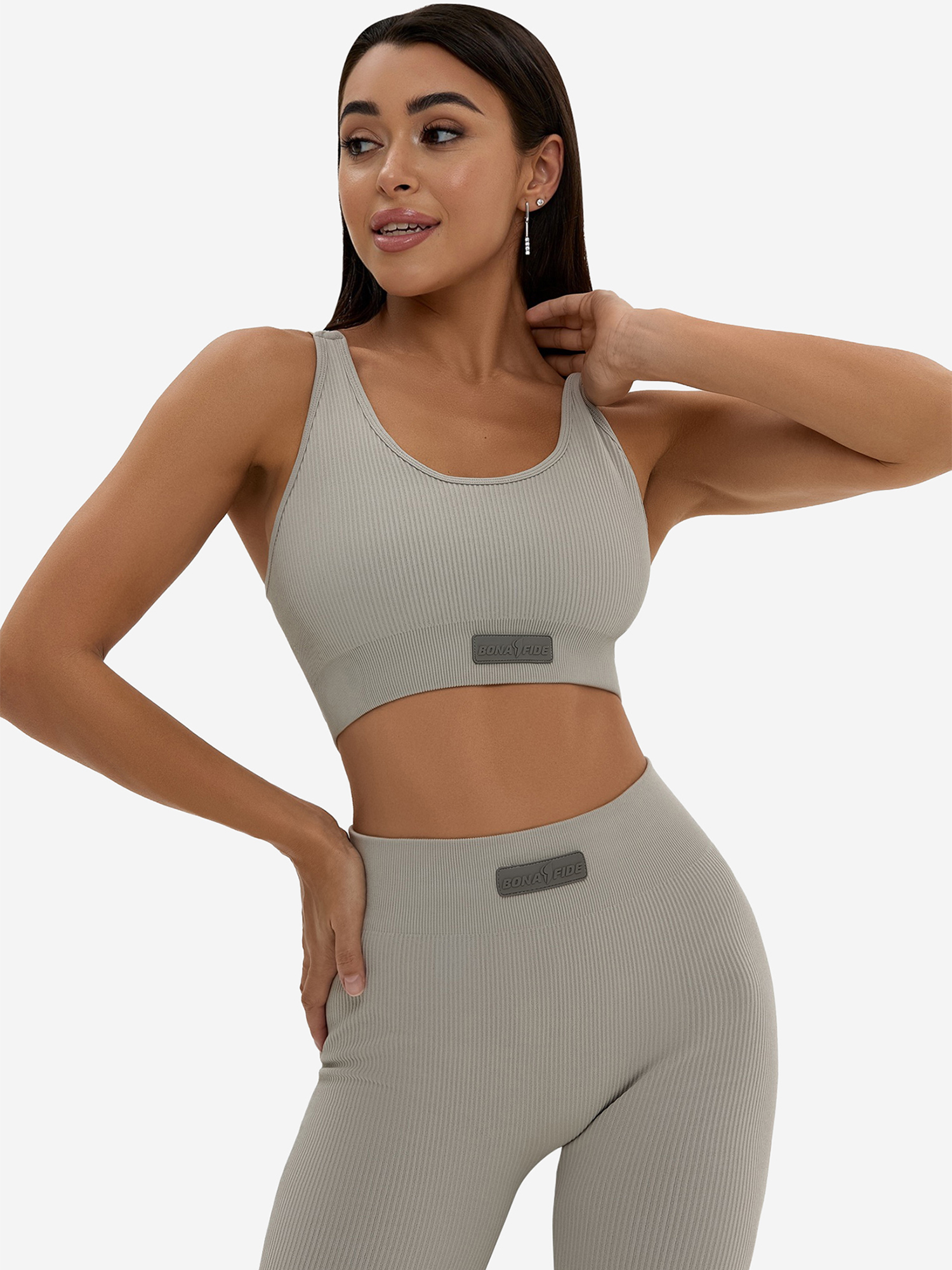 Изображение товара Спортивный топ Bona Fide Angel Top Opal Grey для йоги и фитнеса