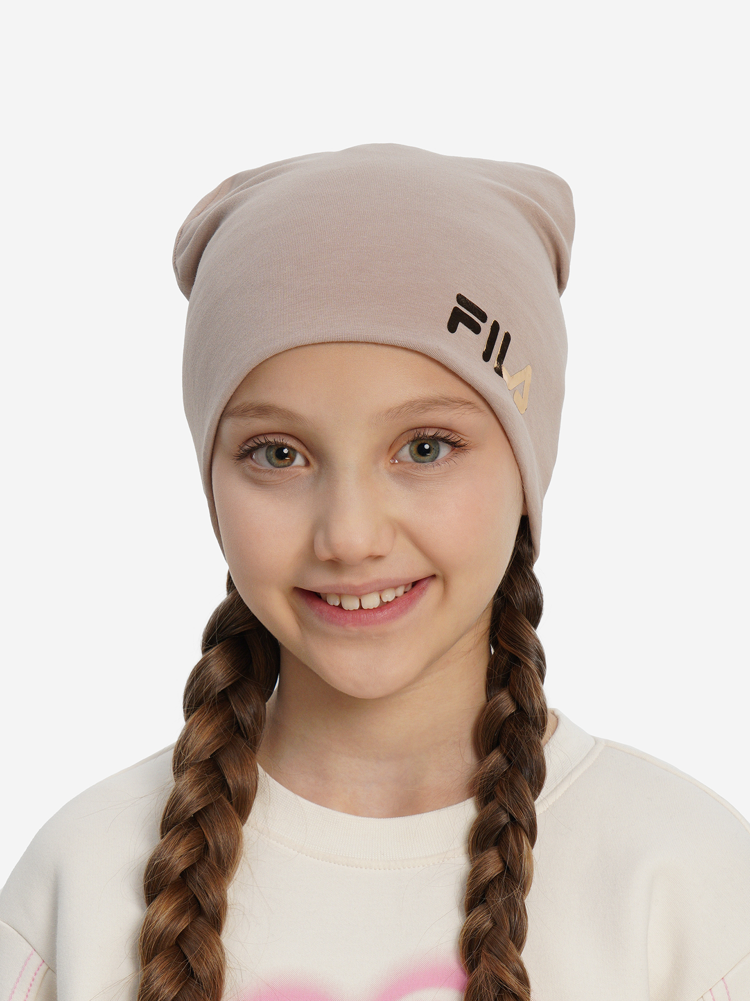 Изображение товара Шапка для девочек FILA, Бежевый/розовый