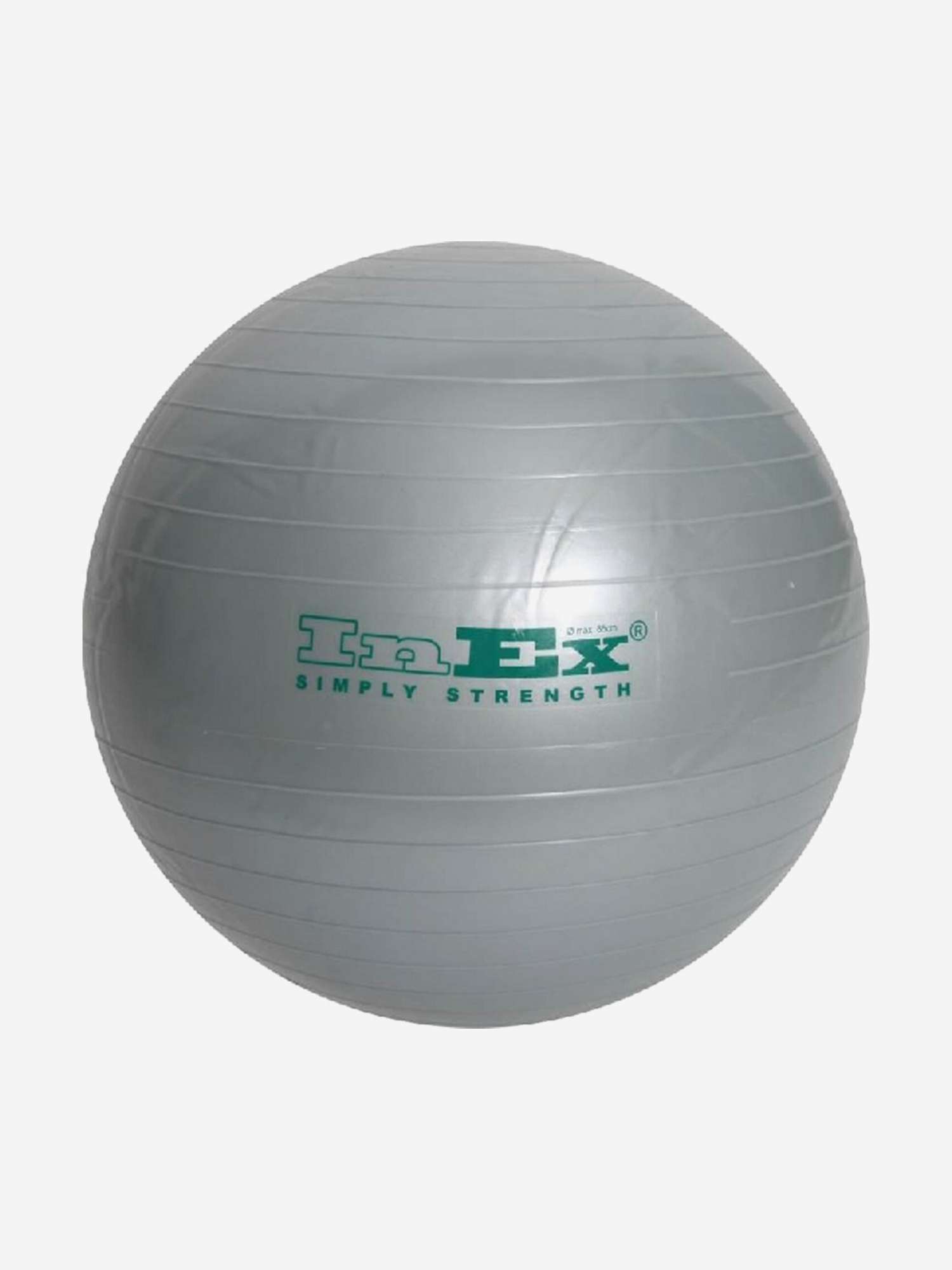 Изображение товара Гимнастический мяч Swiss Ball INEX серый 55 см для фитнеса гимнастики и реабилитации