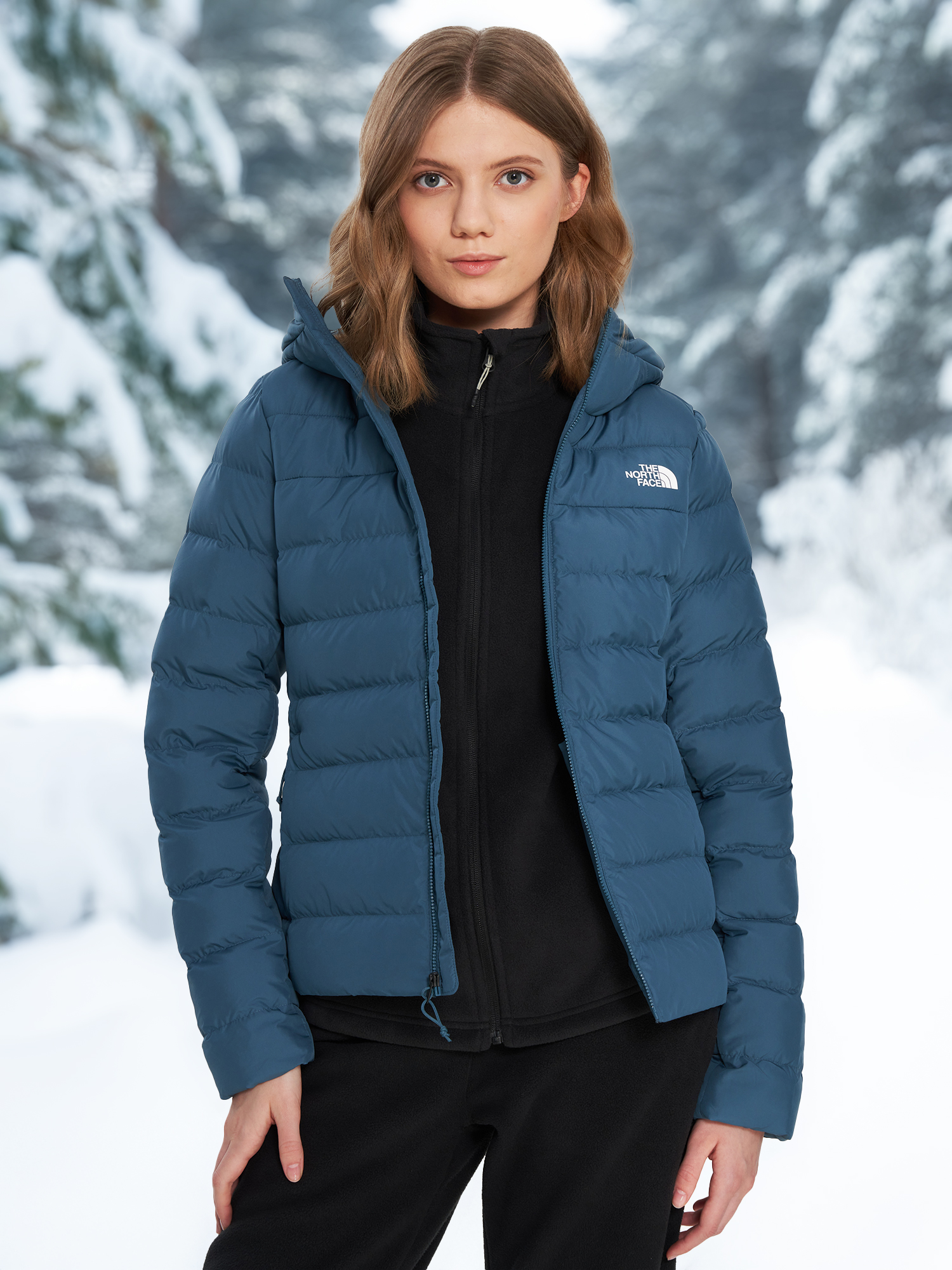 Пуховик женский The North Face Aconcagua 3, синий, арт. nf0a84ivbq51t1k-.