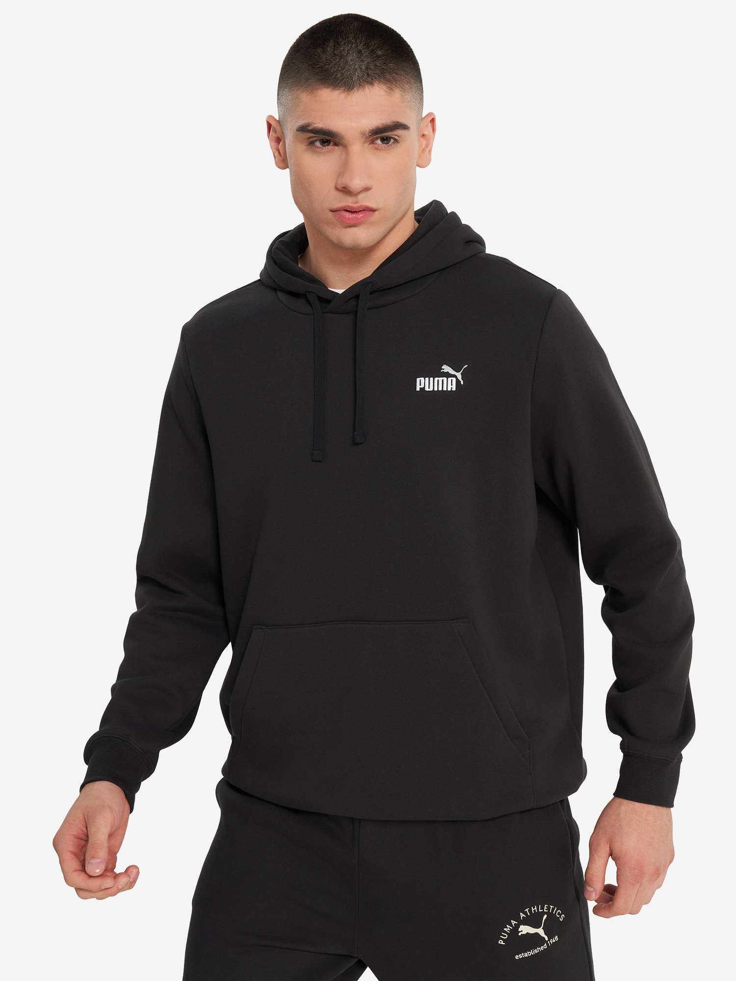 Худи PUMA Ess 2 Color Small No. 1 Logo, черный, арт. 29427