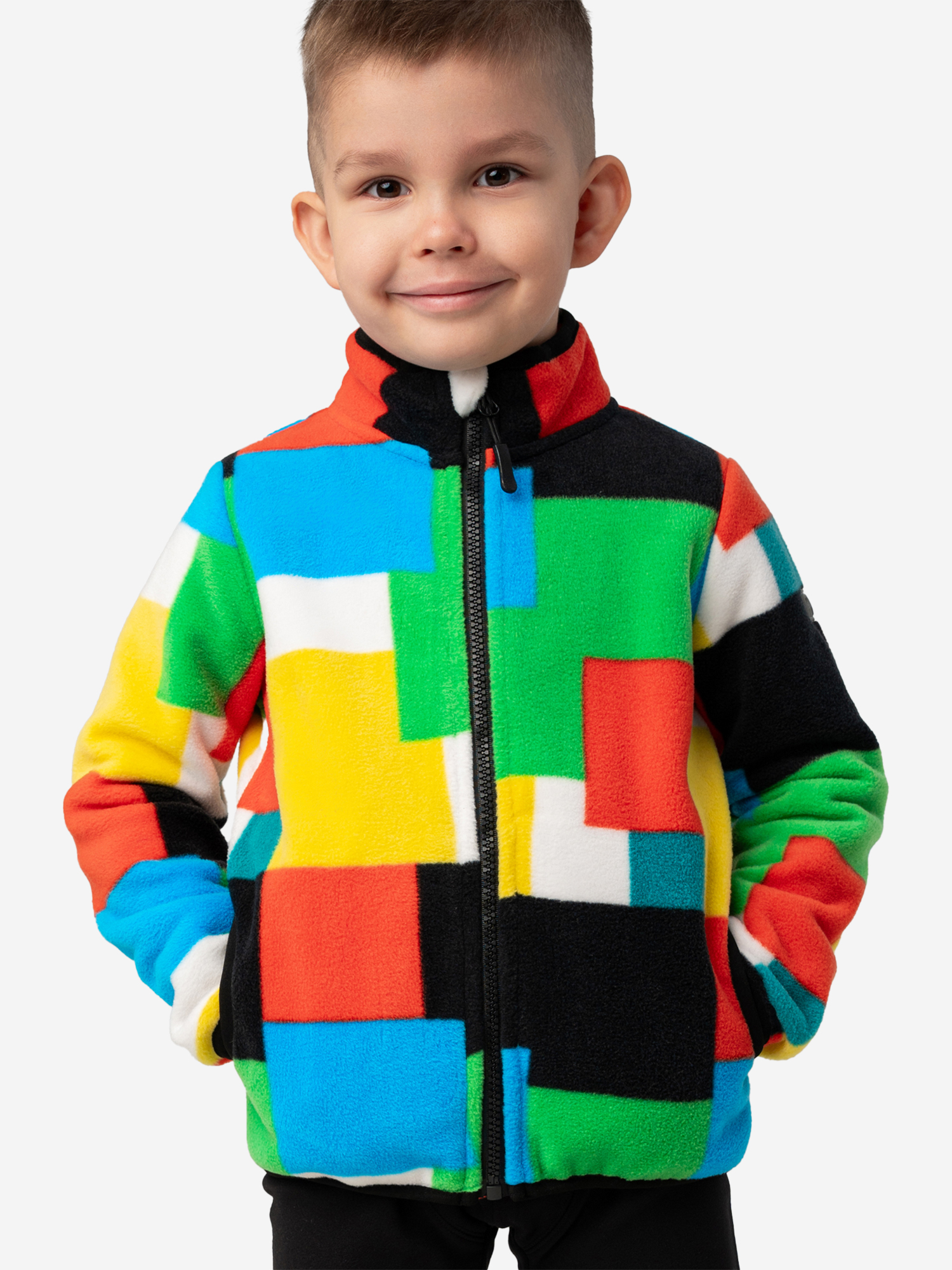 Изображение товара Толстовка флисовая для мальчиков PlayToday синтетика спорт всесезонный