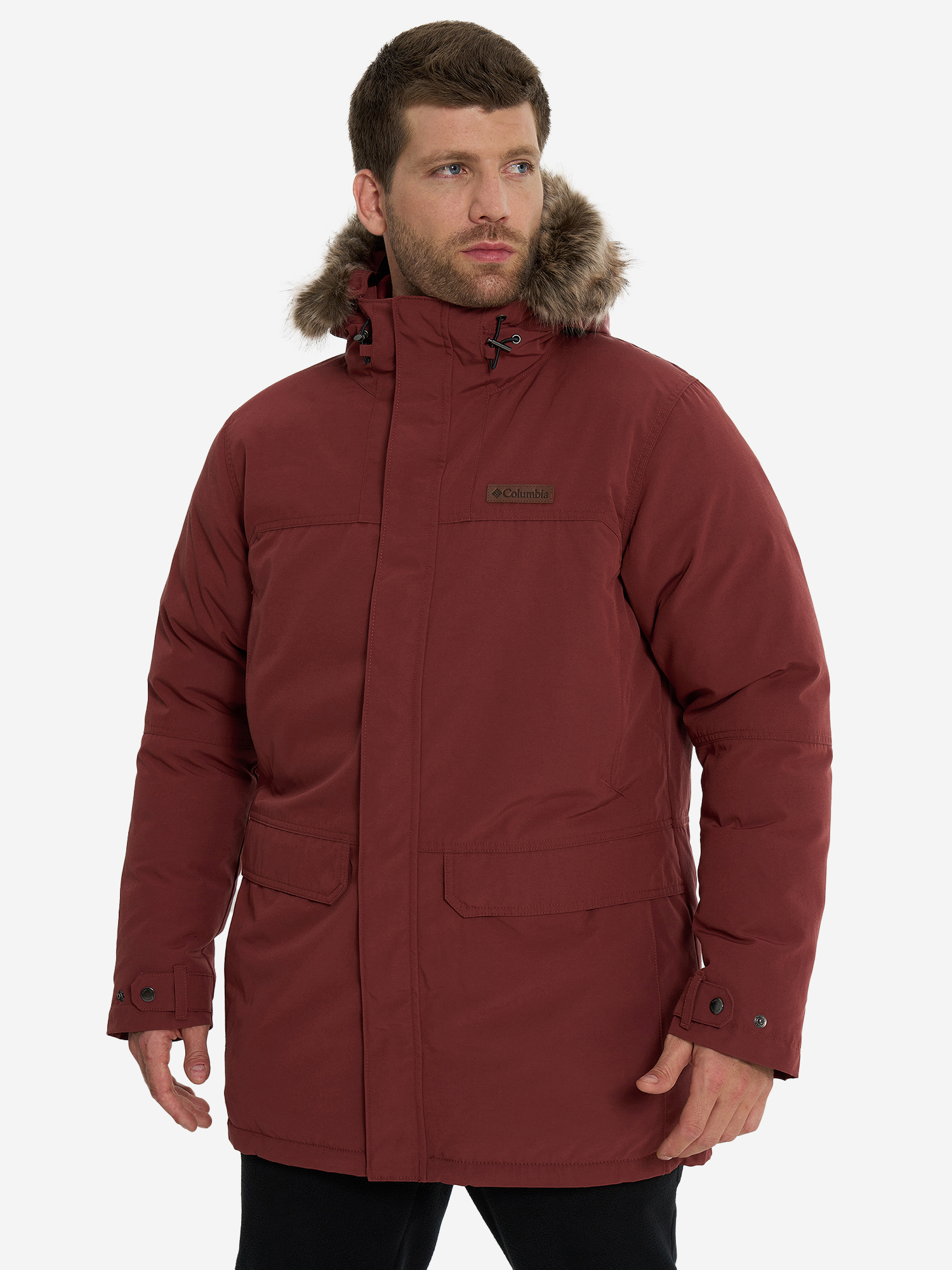 Куртка утепленная мужская Columbia Marquam Peak II Parka, Красный 2122891CLB-681, размер 46 - фото 2