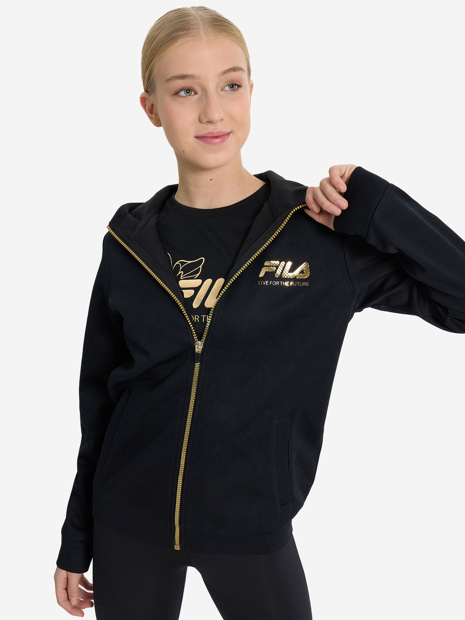 

Толстовка для девочек FILA, Черный