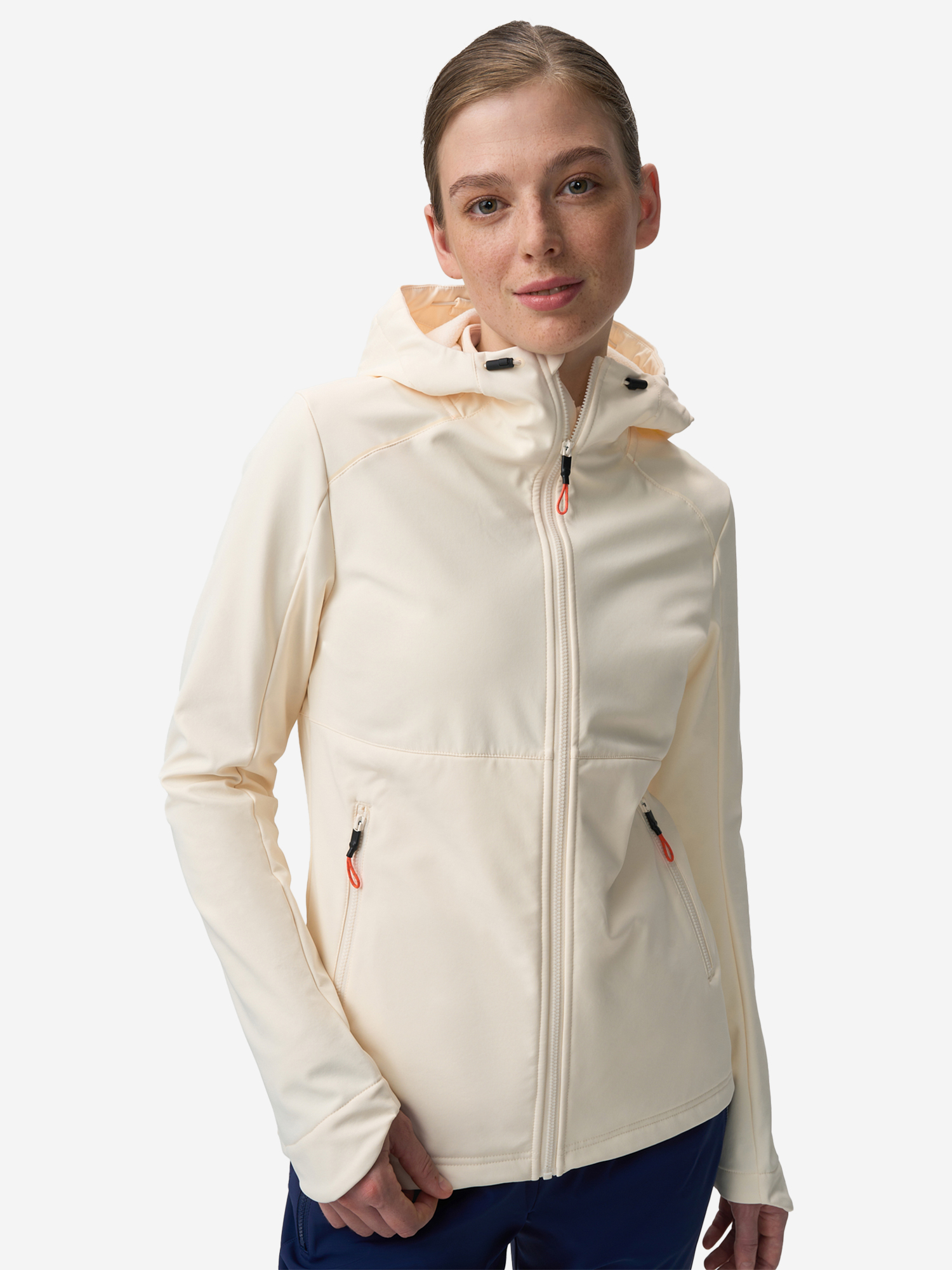 Изображение товара Куртка женская GRI Норд в кремовом цвете для фитнеса и бега