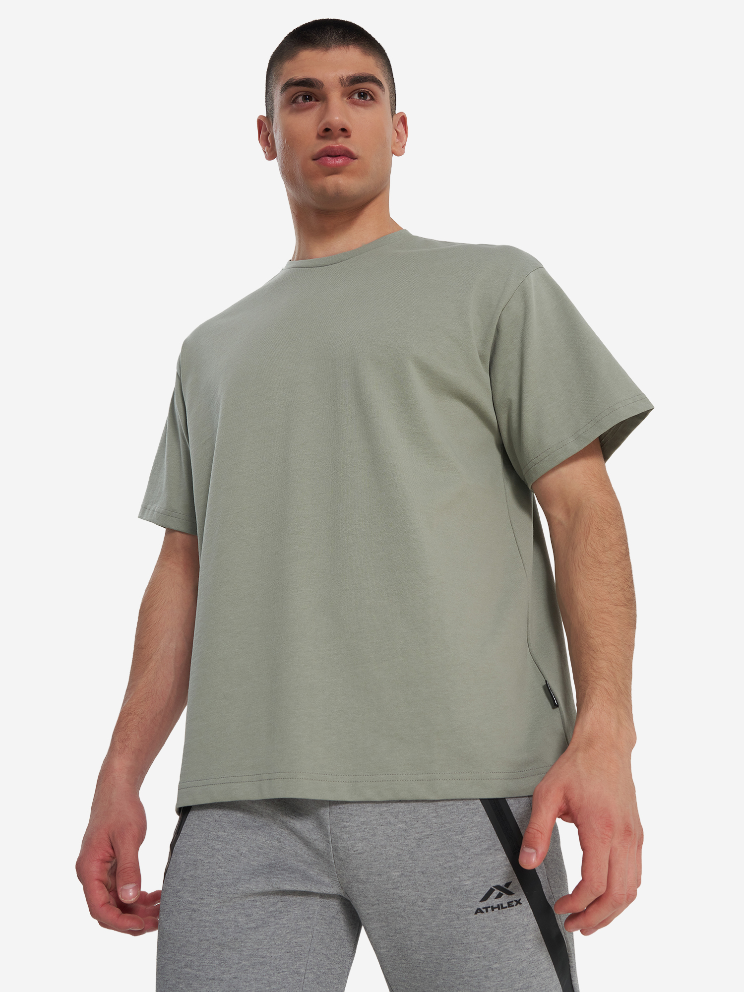 Футболка мужская оверсайз Athlex, серый, арт. 32188