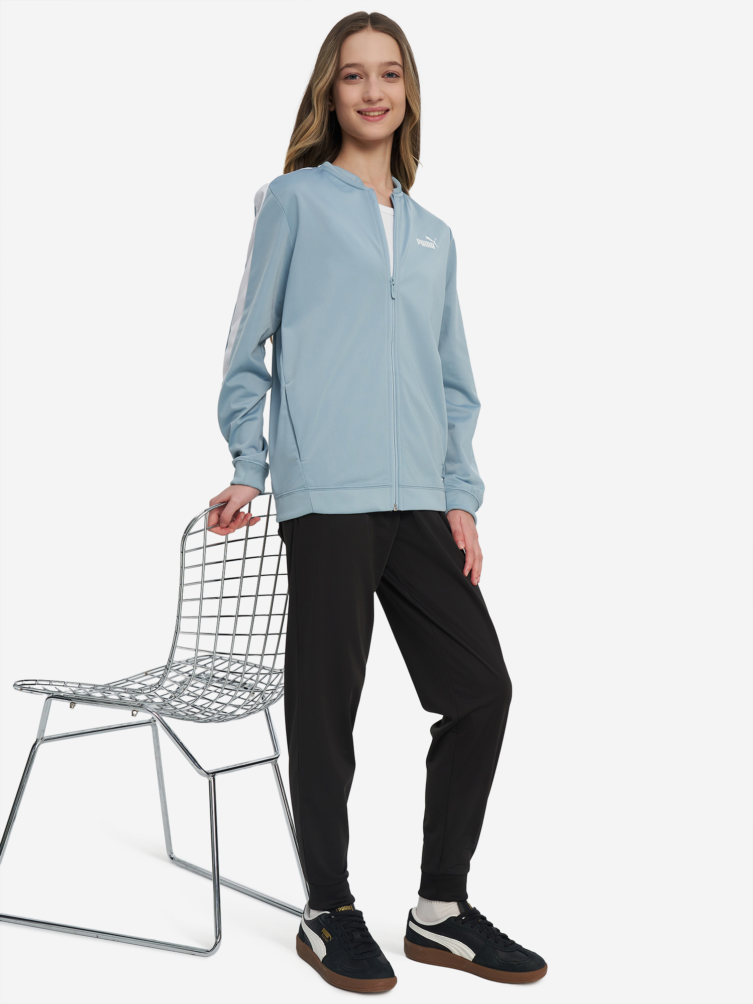 Костюм для девочек PUMA Poly G, Голубой 2