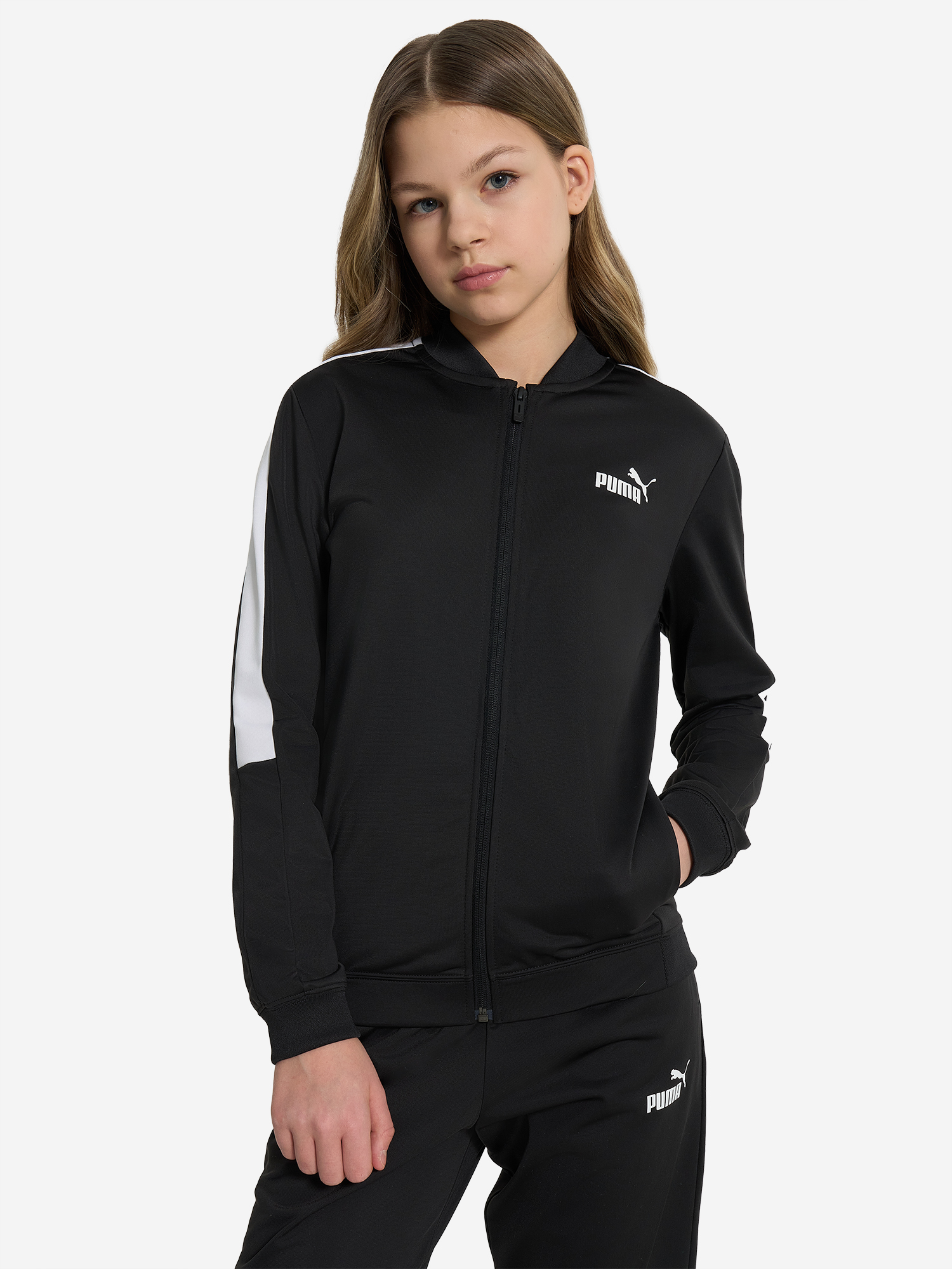 фото Костюм для девочек puma poly, черный