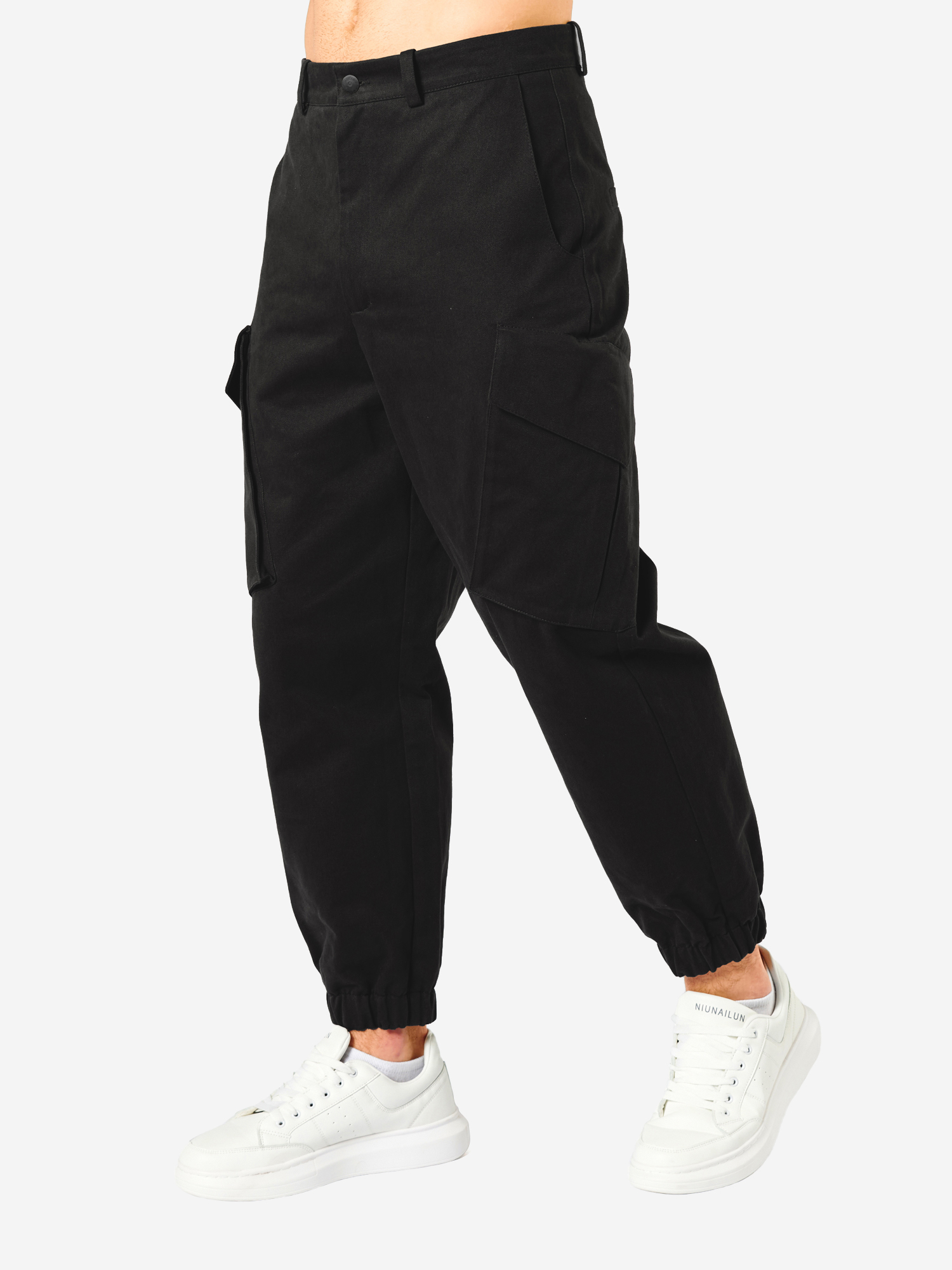 

Брюки карго мужские ASHE cargo twill black, Черный