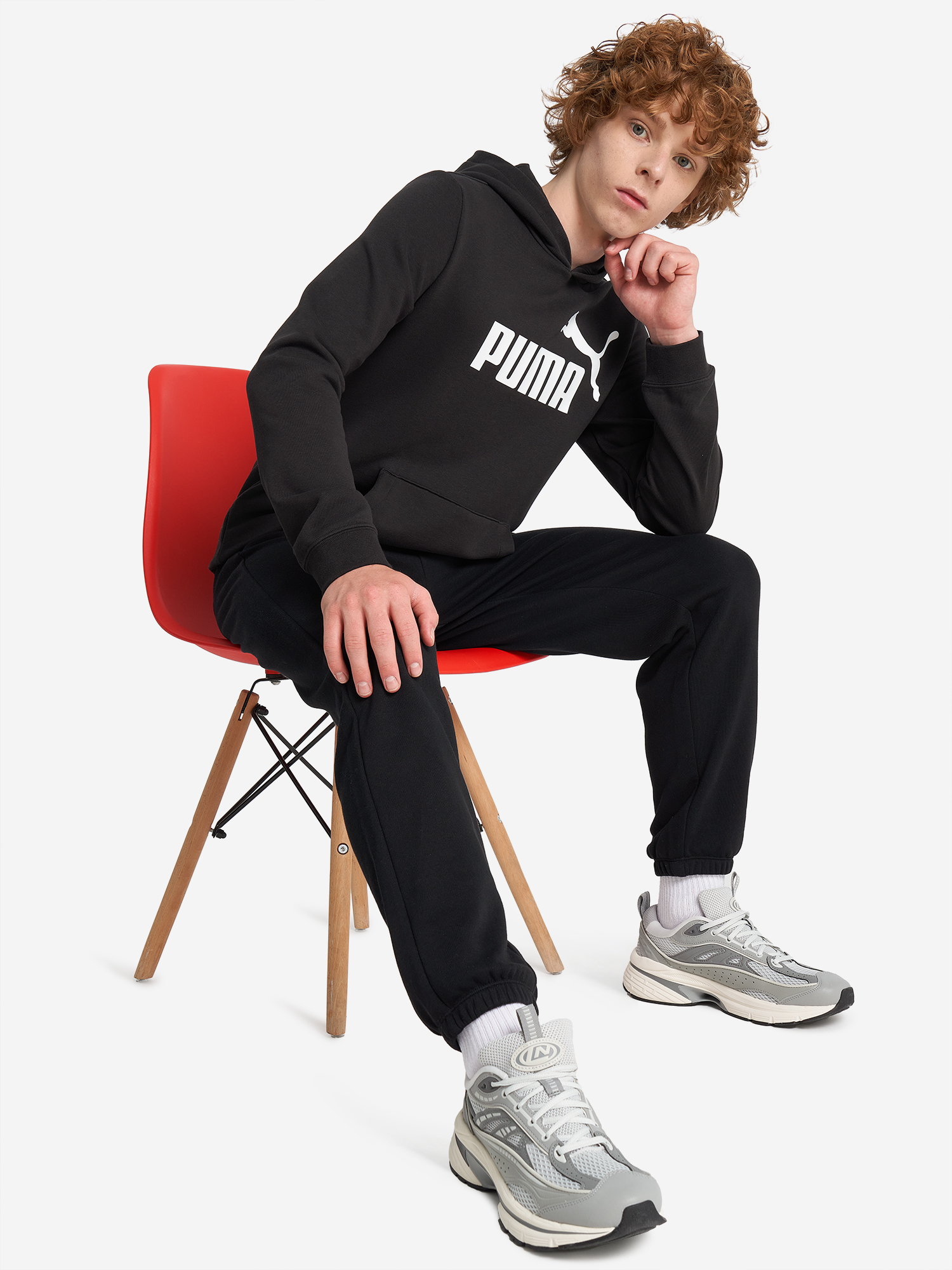фото Худи для мальчиков puma ess, черный