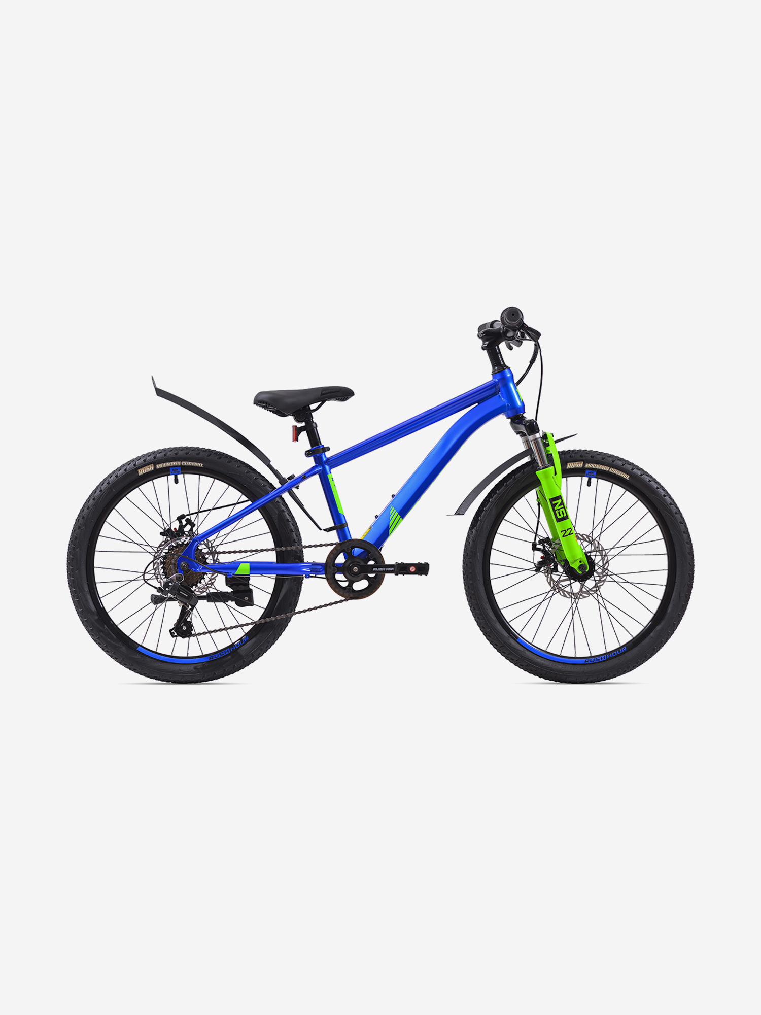 

Велосипед 22" 6ск RUSH HOUR NX 305 DISC ST, Синий