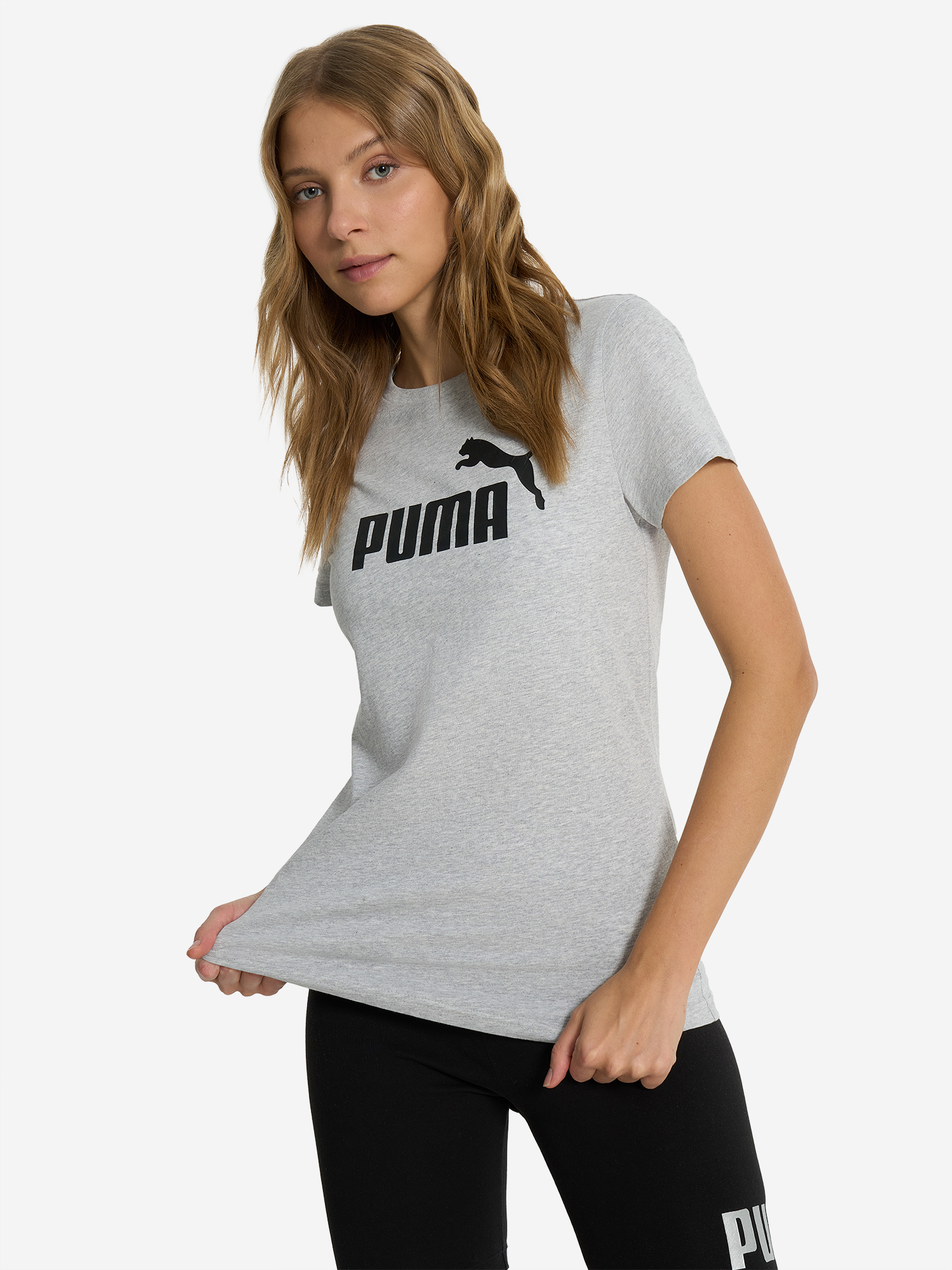 

Футболка женская PUMA Ess No. 1 Logo, Серый