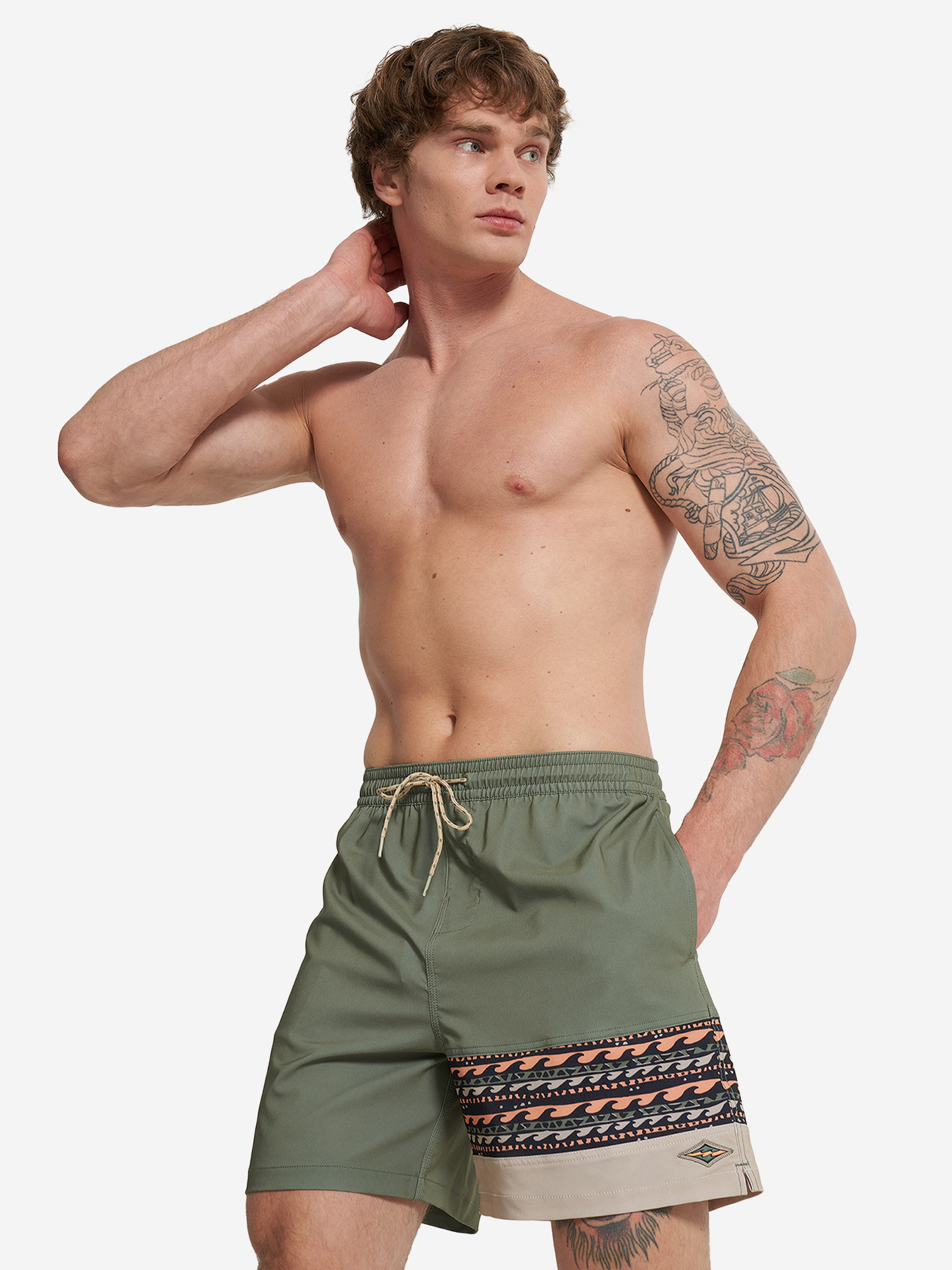 

Шорты плавательные мужские Billabong Burleigh, Зеленый