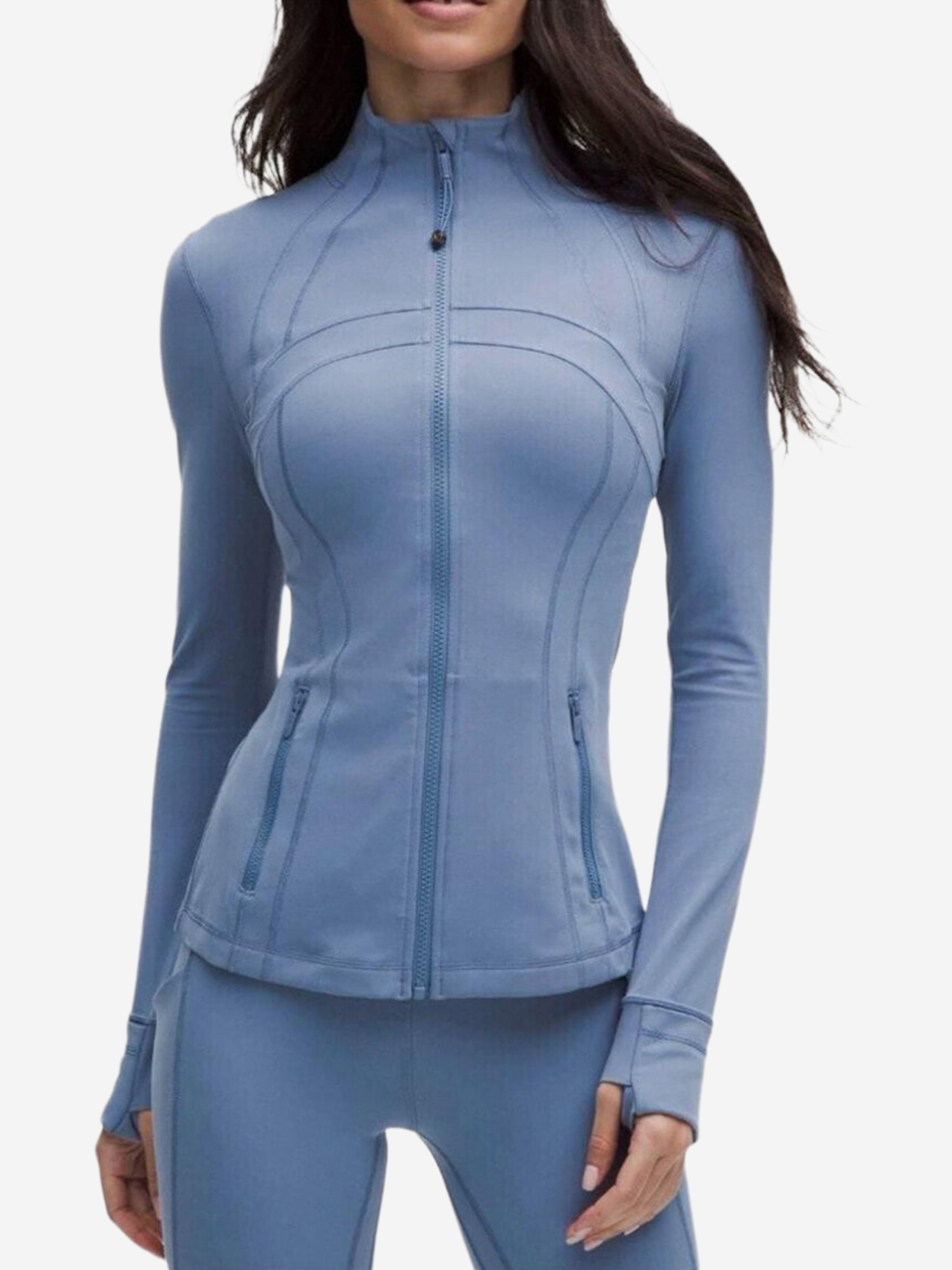 Изображение товара Lululemon Define: голубая женская кофта со смесовым верхом