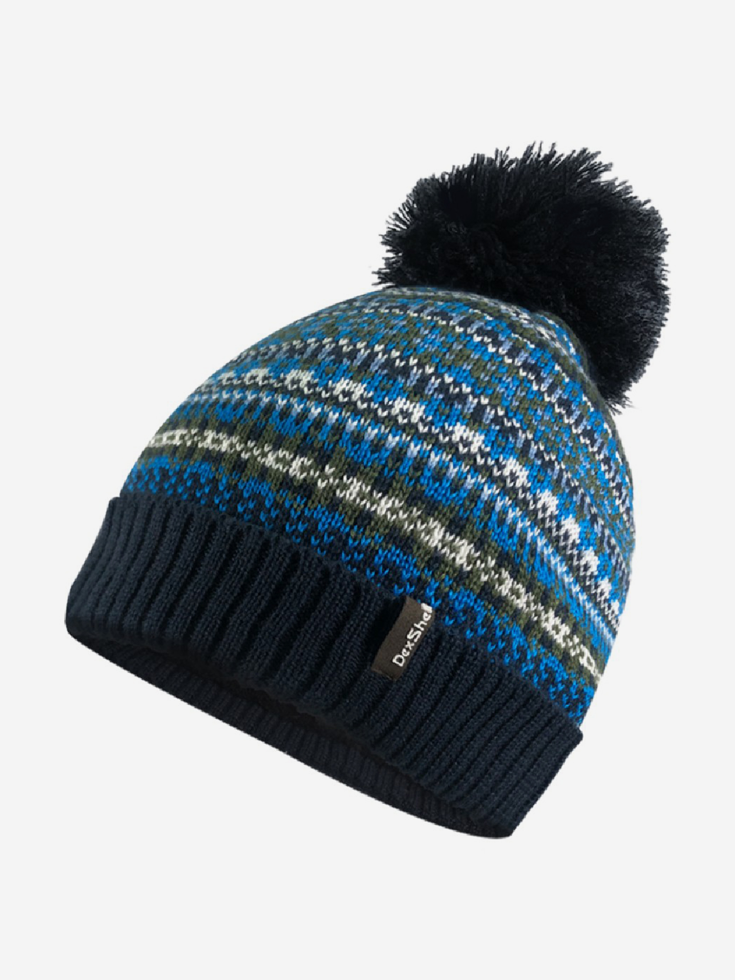 

Водонепроницаемая шапка Dexshell Beanie Fair Isle бини для охоты, рыбалки, туризма, занятий спортом, Синий