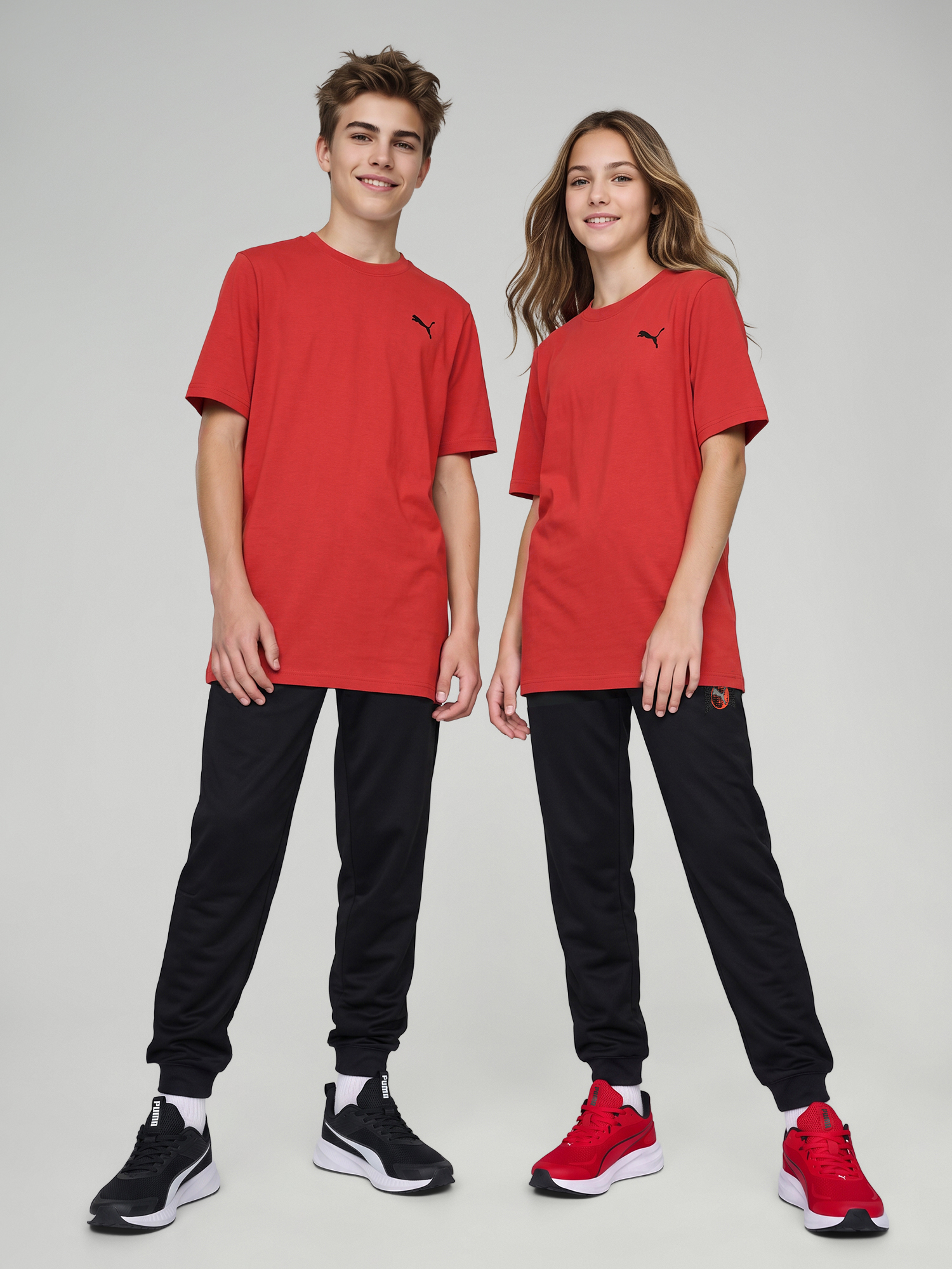 Брюки детские PUMA Active Sports Graphic, Черный