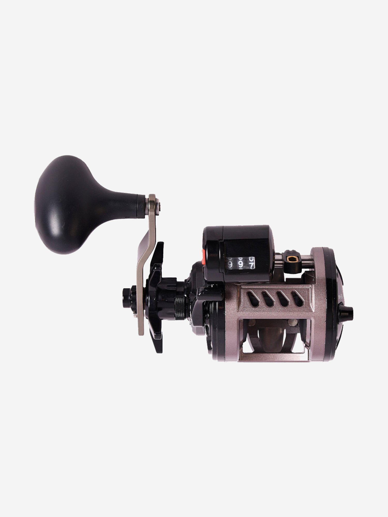 

Катушка для рыбалки мультипликаторная Black Side TROLL 150L (лев. рука), передаточное число 5.1:1, Серый