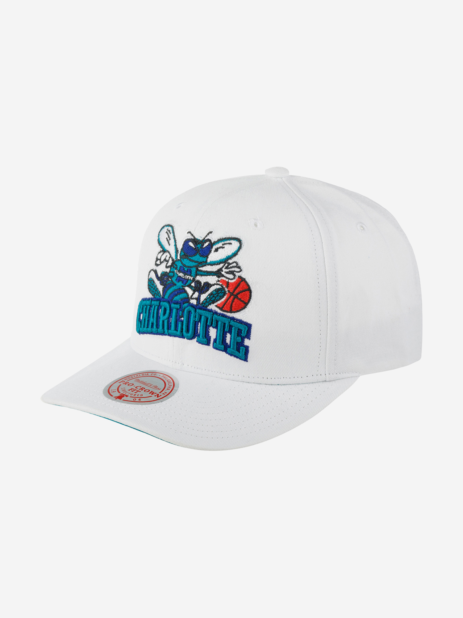 Бейсболка MITCHELL NESS HHSS5460-CHOYYPPPWHIT Charlotte Hornets NBA (белый), Белый