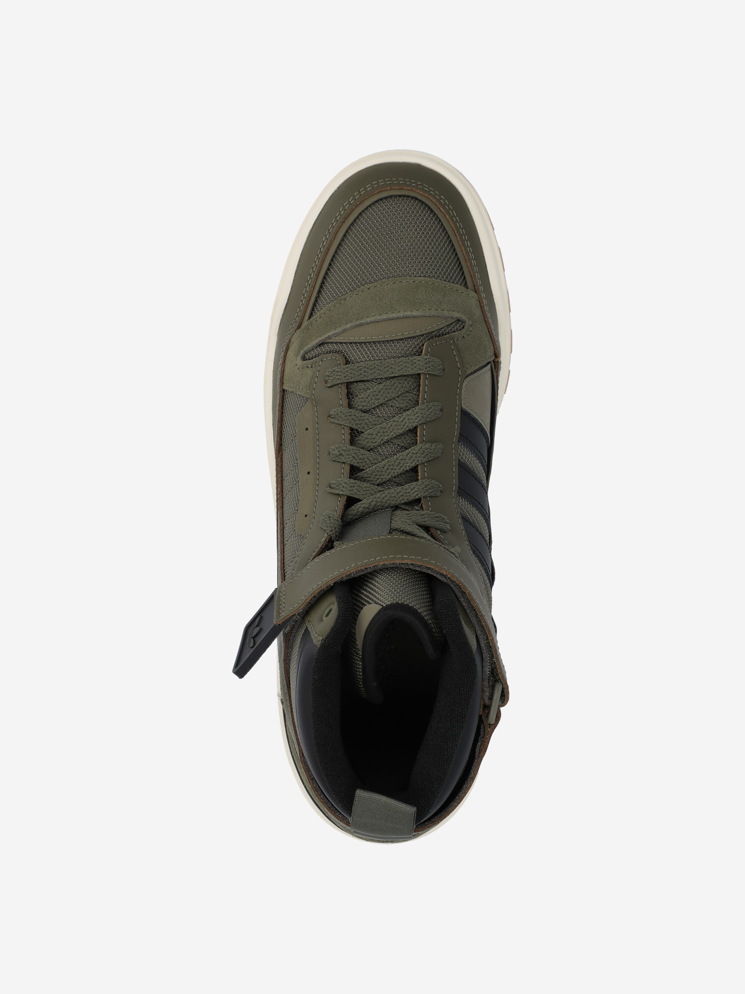 фото Кеды мужские adidas forum boot, зеленый
