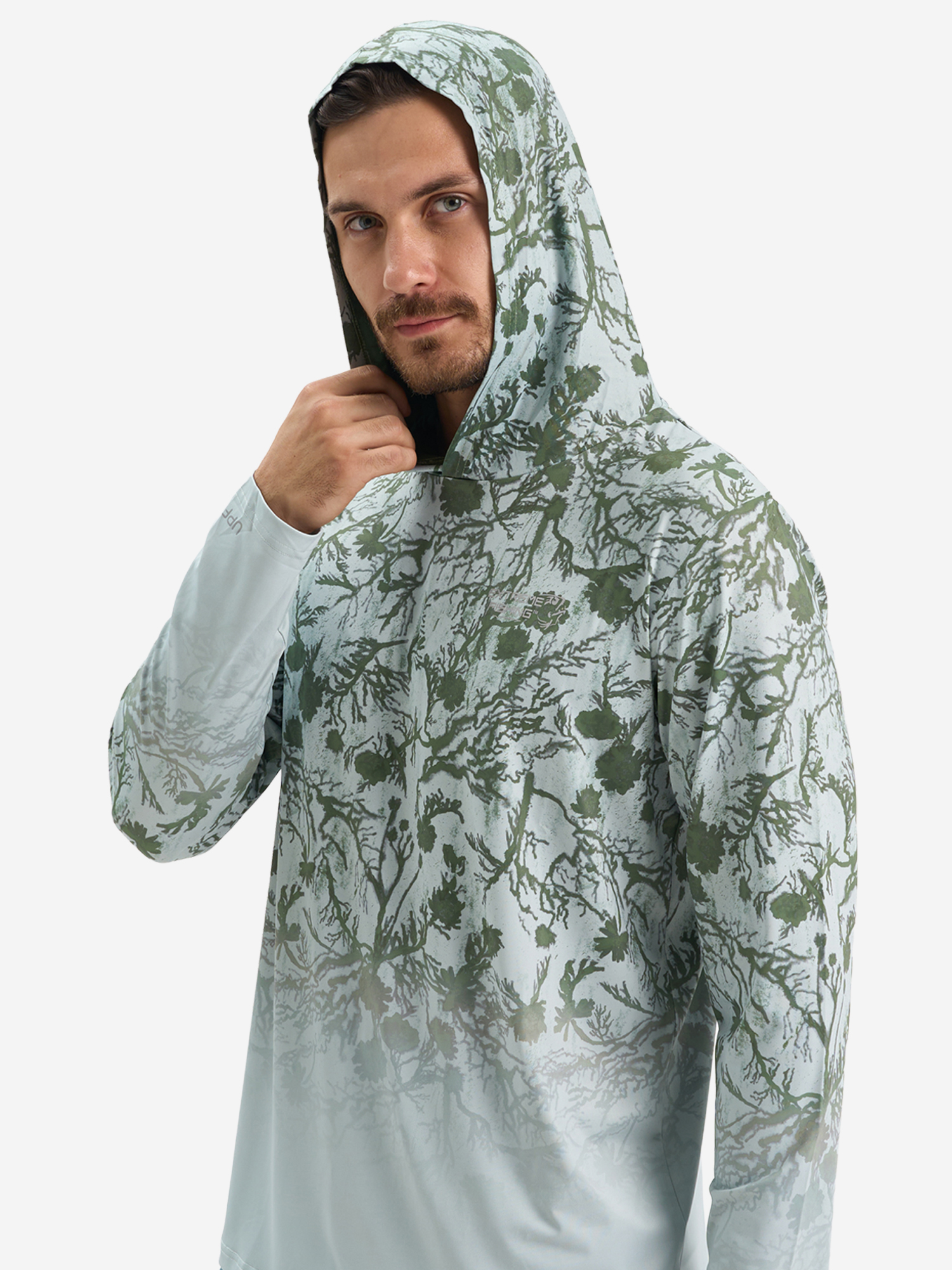 Изображение товара Мужской лонгслив Extreme Fishing ADD-G705H с капюшоном защита от ультрафиолета и насекомых