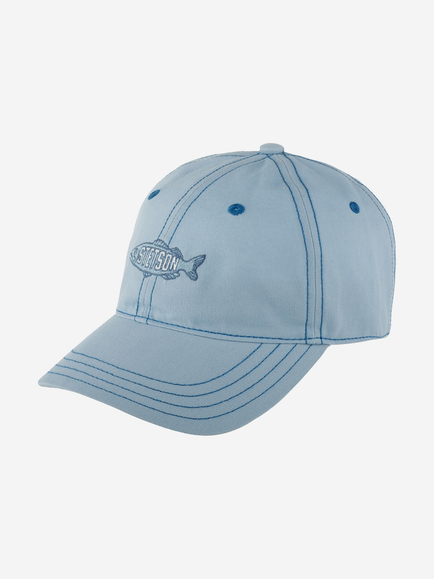 

Бейсболка STETSON 7711143 BASEBALL CAP FISHING (голубой), Голубой