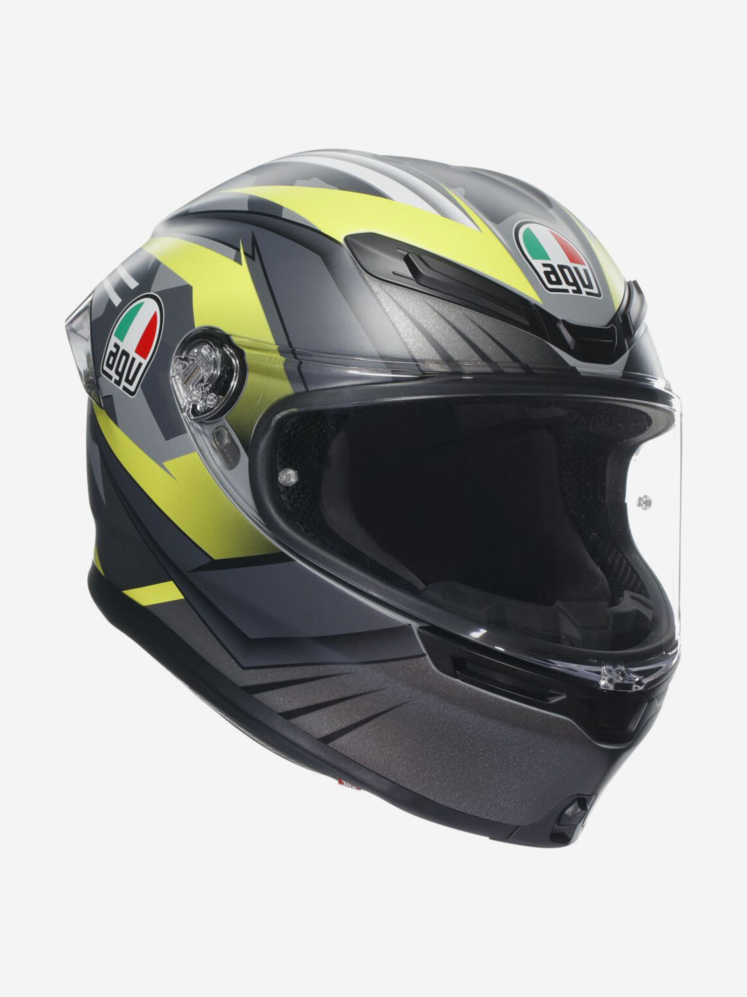 

Мотошлем интеграл AGV K6 S E2206 MPLK Excite Matt Camo/Yellow Fluo, Черный