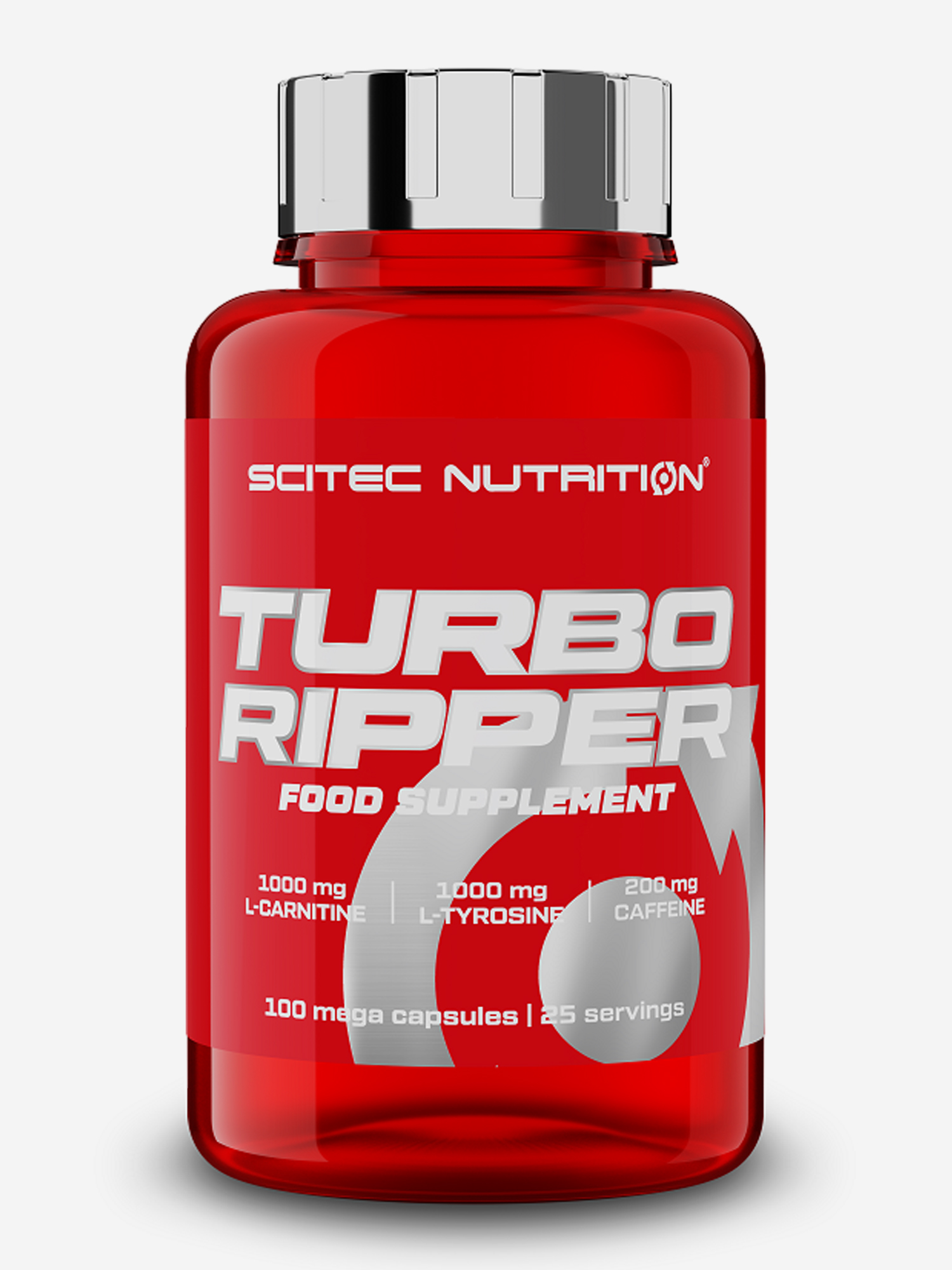 Энергия и восстановление  Спортмастер Жиросжигатель Scitec Nutrition Turbo Ripper 100 капсул, Белый